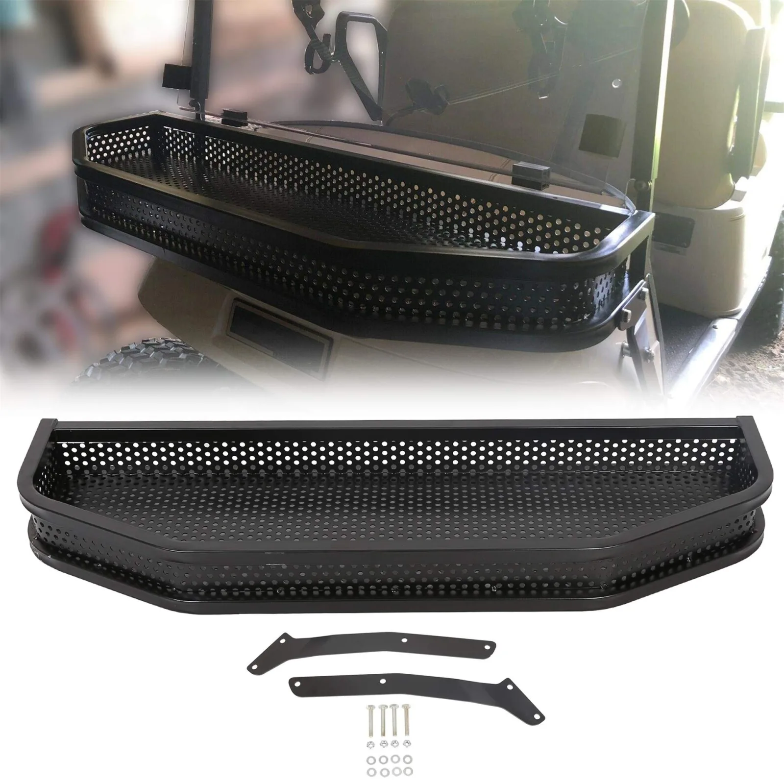 KUAFU Front Cargo Basket for E-Z-GO TXT Golf Cart