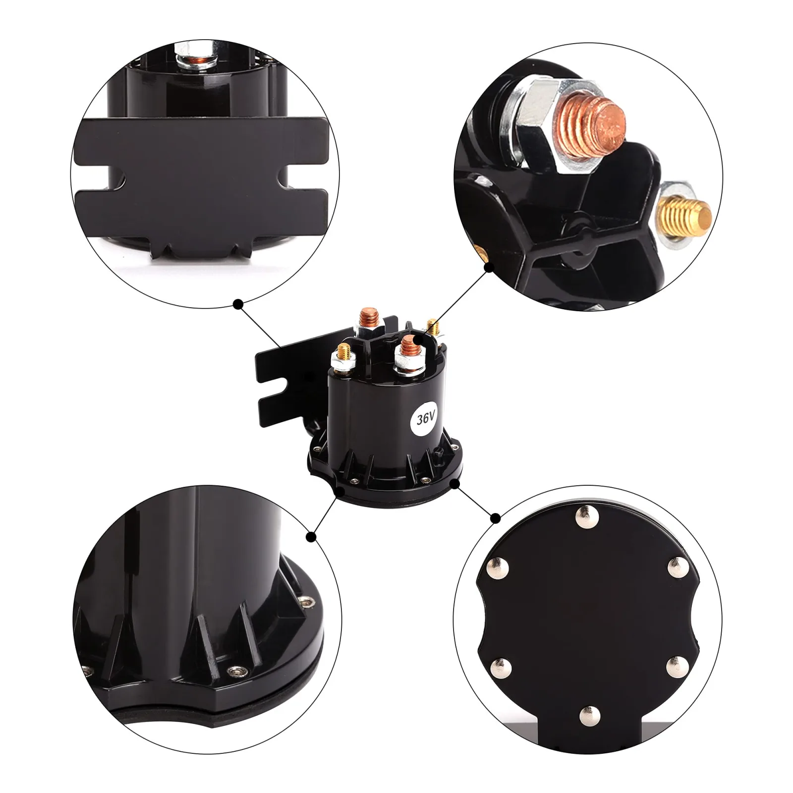 10L0L 36V Solenoid for E-Z-GO RXV, 2008+ image 3