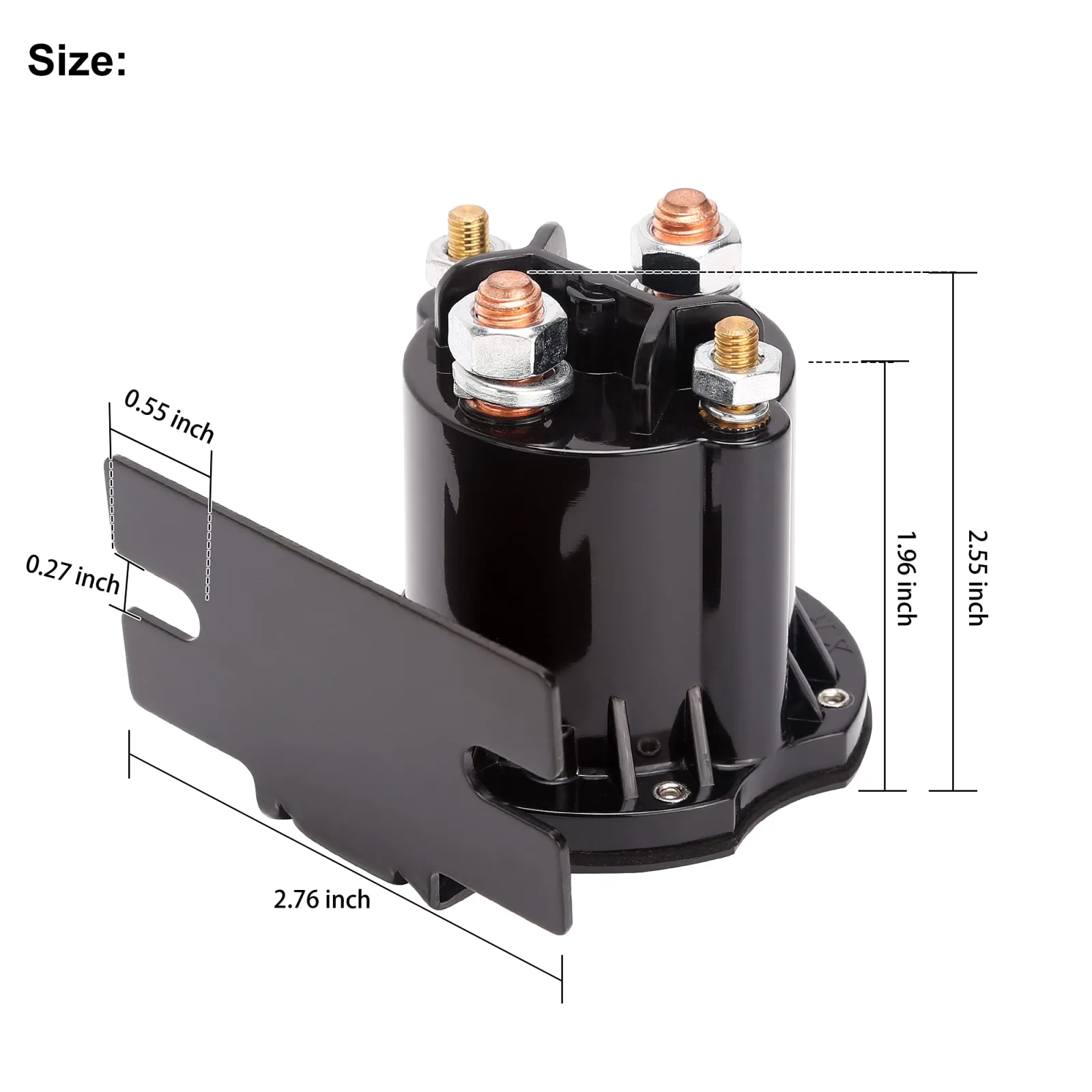 10L0L 36V Solenoid for E-Z-GO RXV, 2008+ image 4