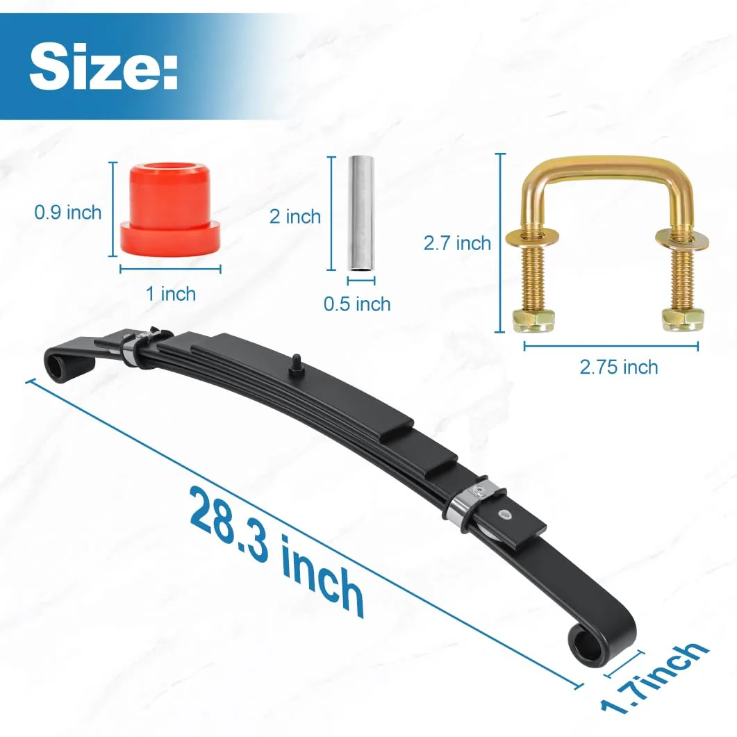 TechInovat E-Z-GO TXT Rear Leaf Spring Bushing Kit image 4