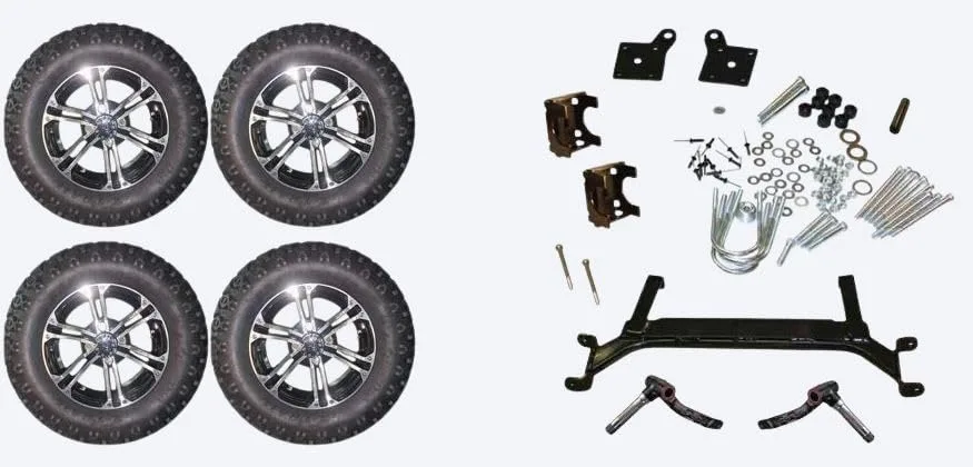 3G 4-Inch Lift Kit with 12-Inch Wheels for EZGO TXT