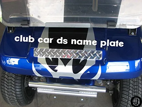 Club Car DS Diamond Plate Name Plate Cover