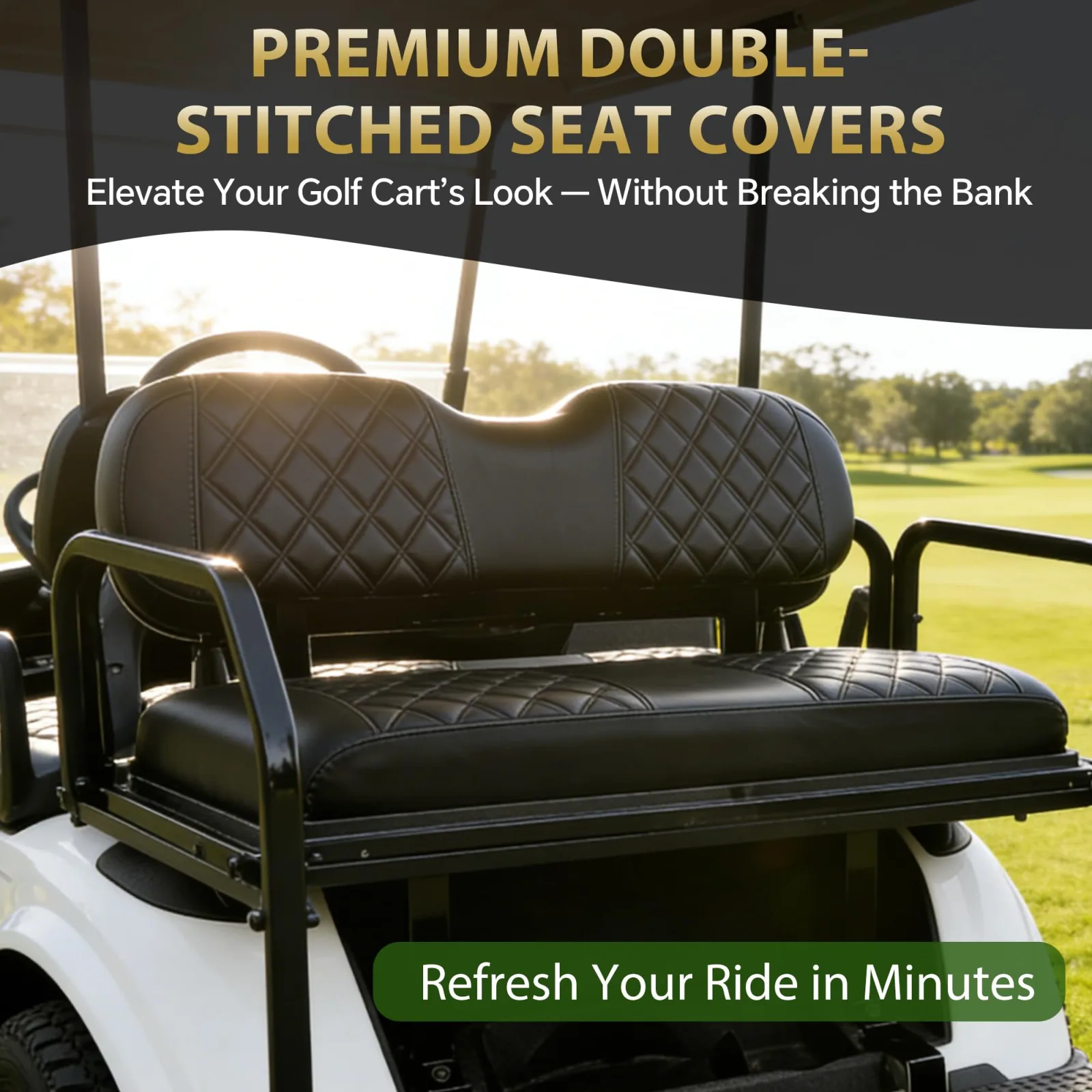 SugarFox Golf Cart Seat Covers for E-Z-GO, Club Car & Yamaha image 4