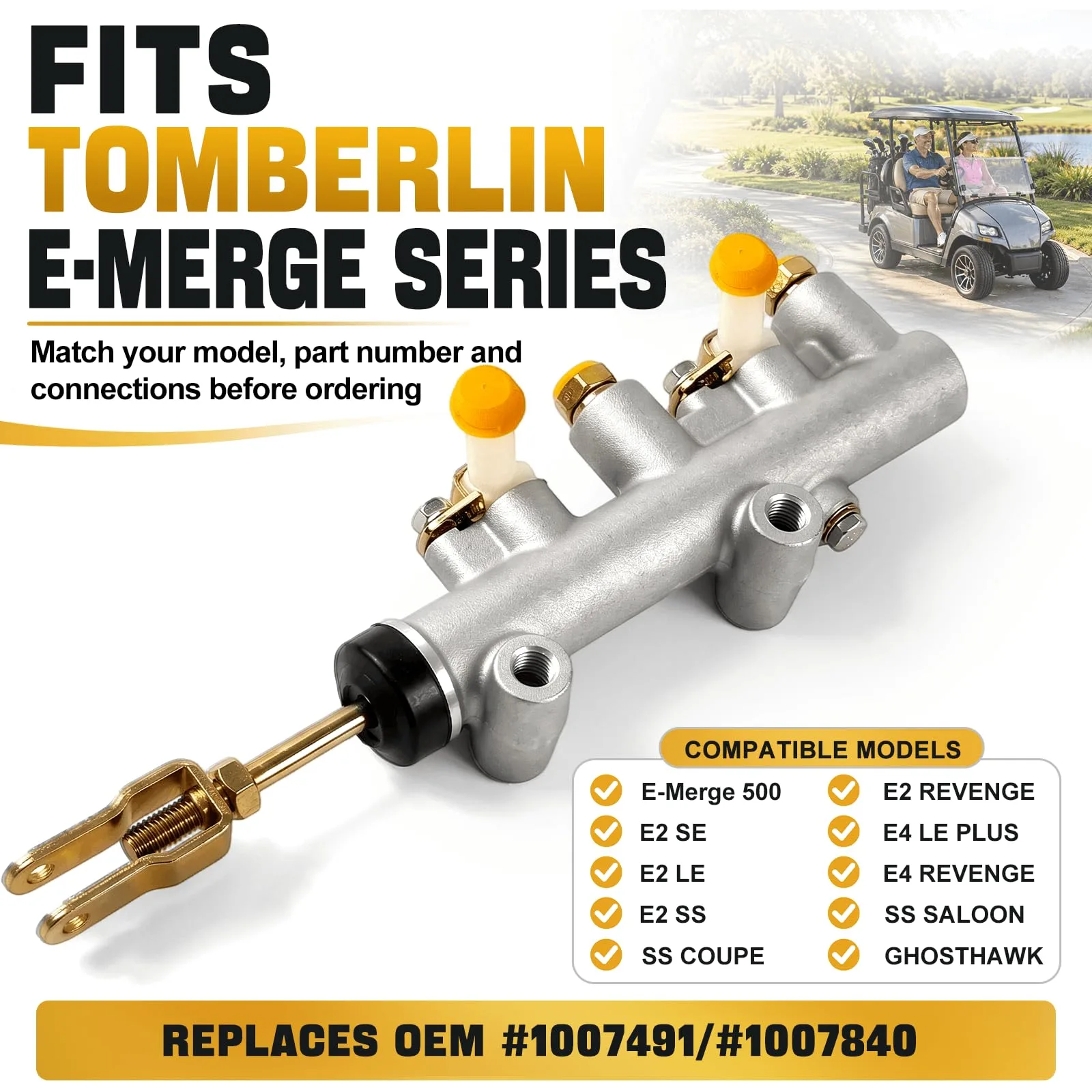 MOSNAI Brake Master Cylinder for Tomberlin E-Merge 500 E2 E4 image 2