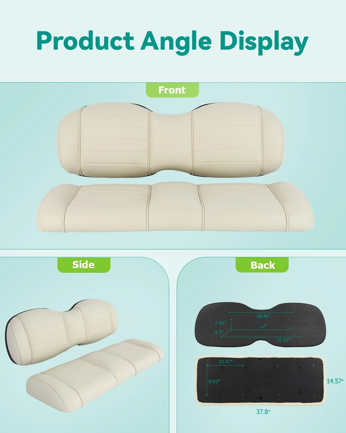 ILVGOLF Rear Flip Seat Cushion Set for Golf Carts image 3