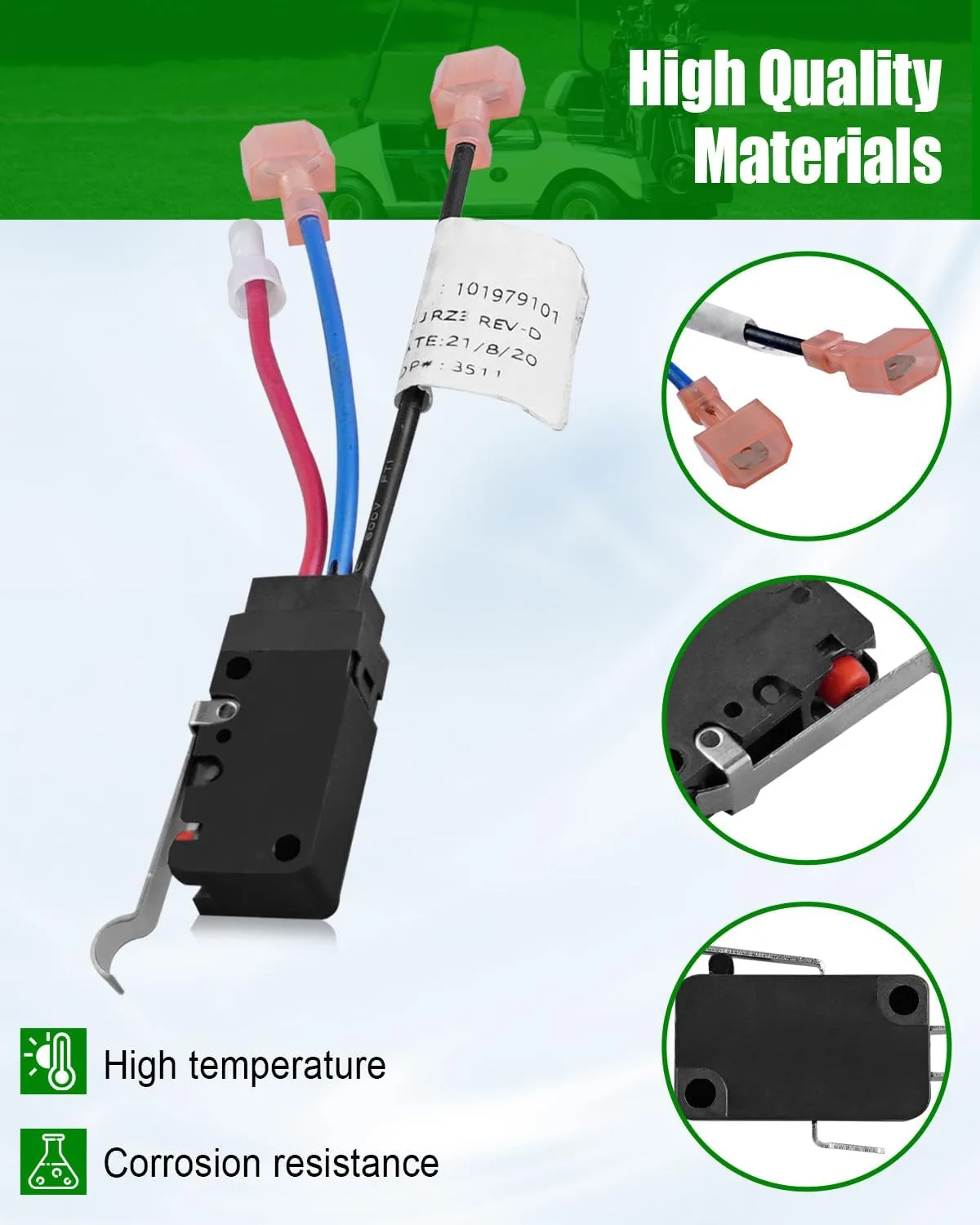 ULZOZN Golf Cart Micro Switch Kit for Club Car DS image 2