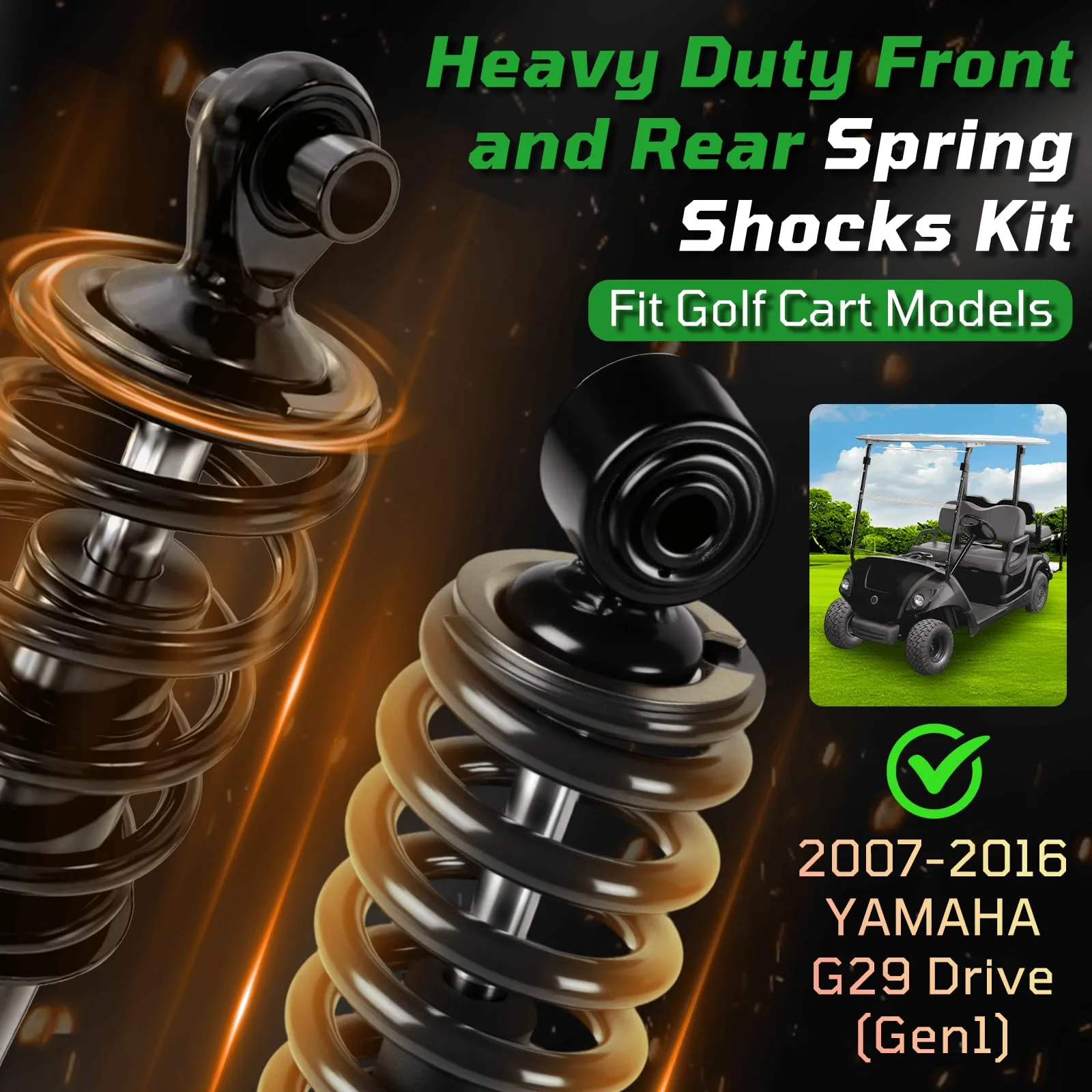 Cartalia YFRS Front & Rear Shocks for Yamaha G29/Drive image 2