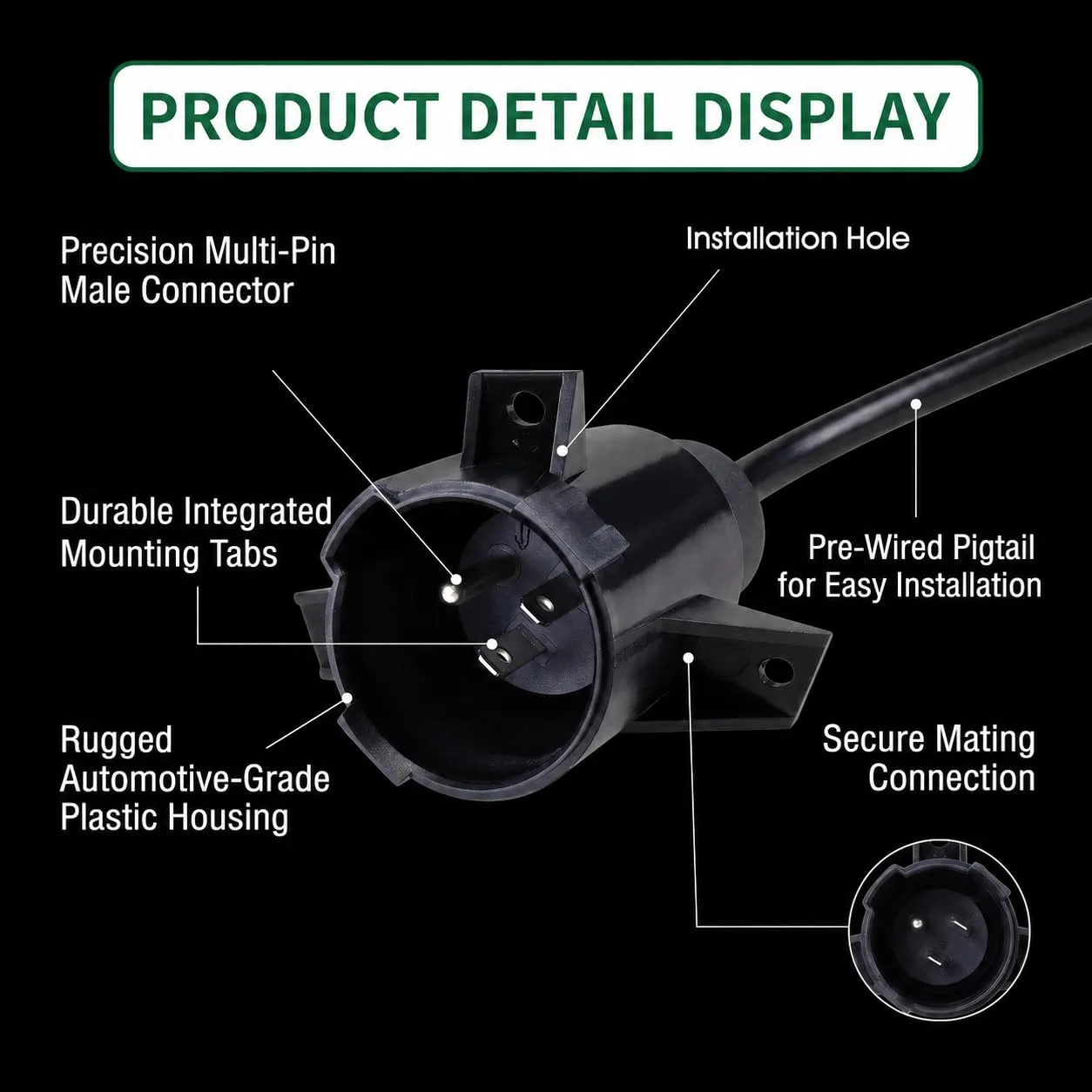 PolyEnergy Club Car Precedent Charging Port Adapter Plug image 3