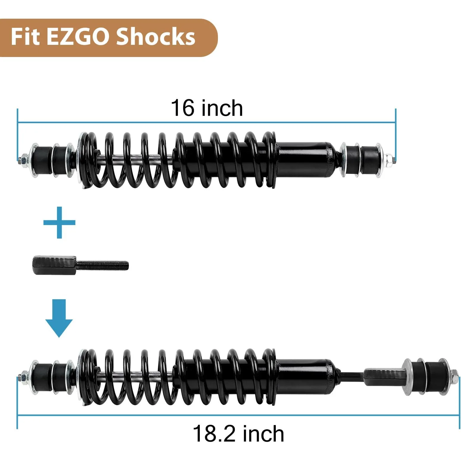 iLSKW Golf Cart Shock Extenders for EZGO and Club Car image 3