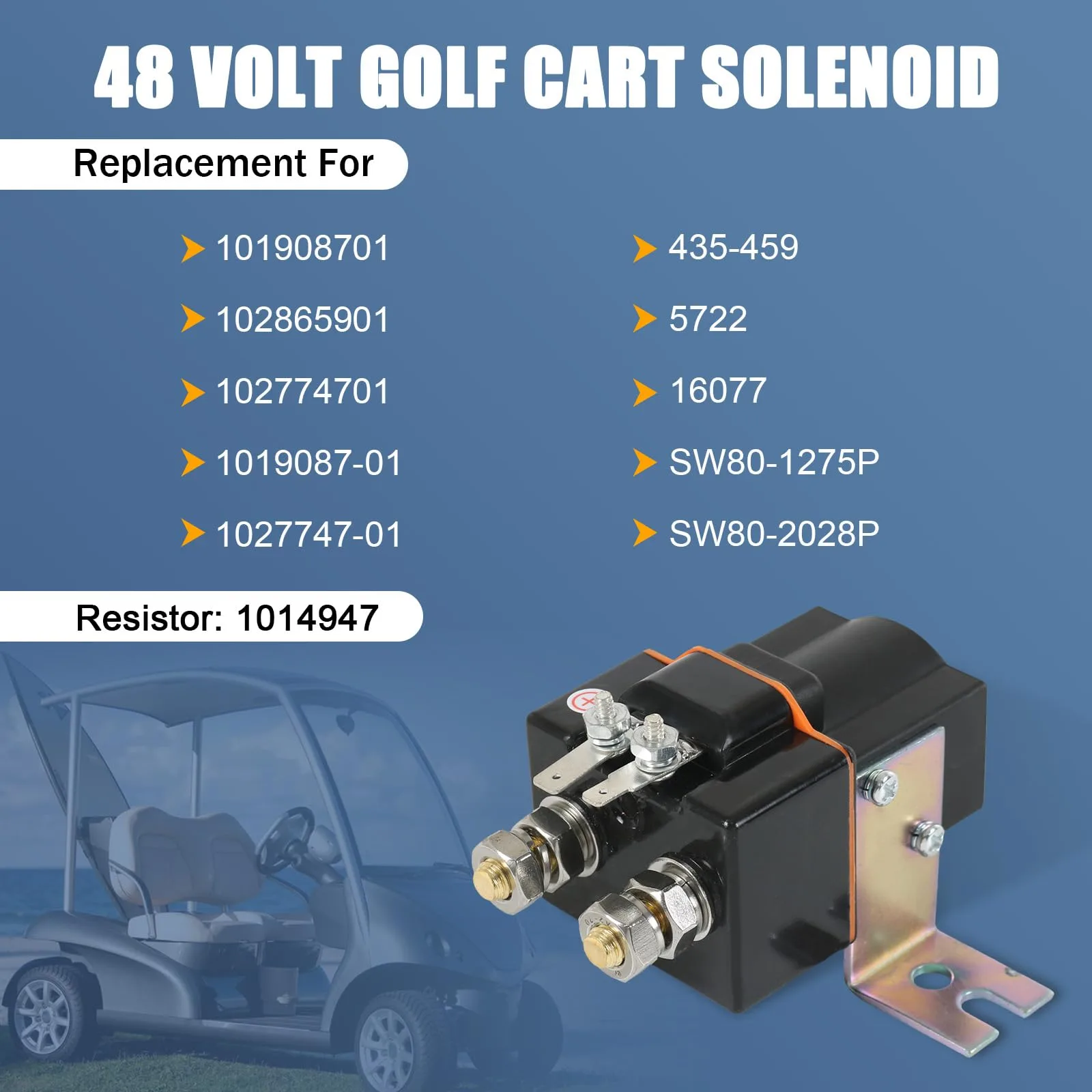 LDMINDA 48V Solenoid for Club Car DS and Precedent image 2