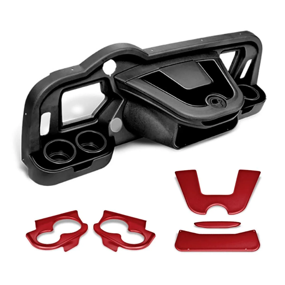 REVENGE Sentry Dash for E-Z-GO TXT, Black Ruby Red