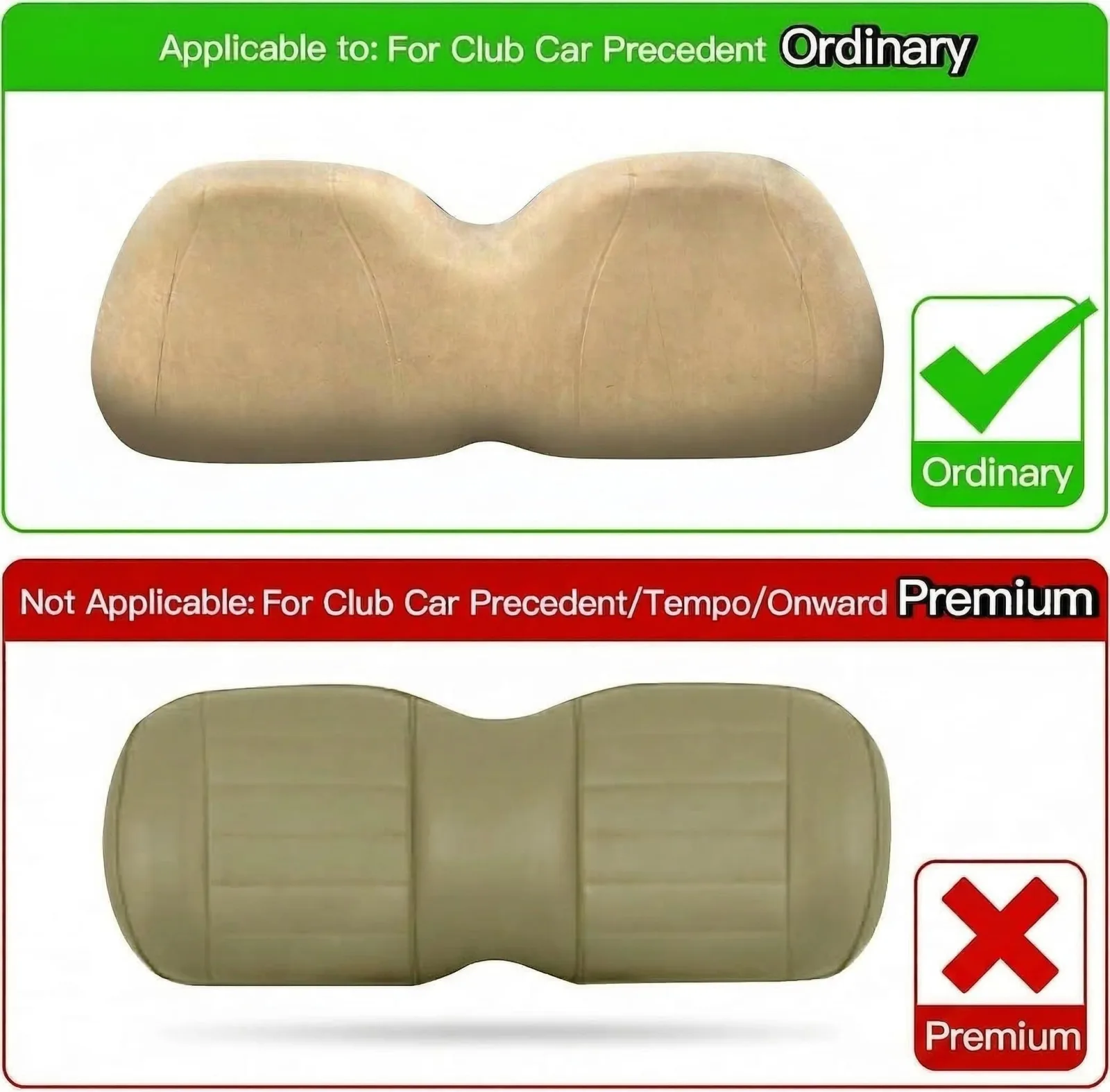 Jaxpare Seat Covers for Club Car Precedent Front Seats image 4