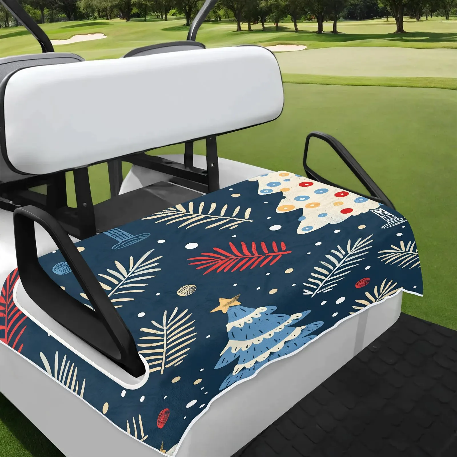 Tiveruda Pine Tree Golf Cart Seat Cover, 51 x 31 in
