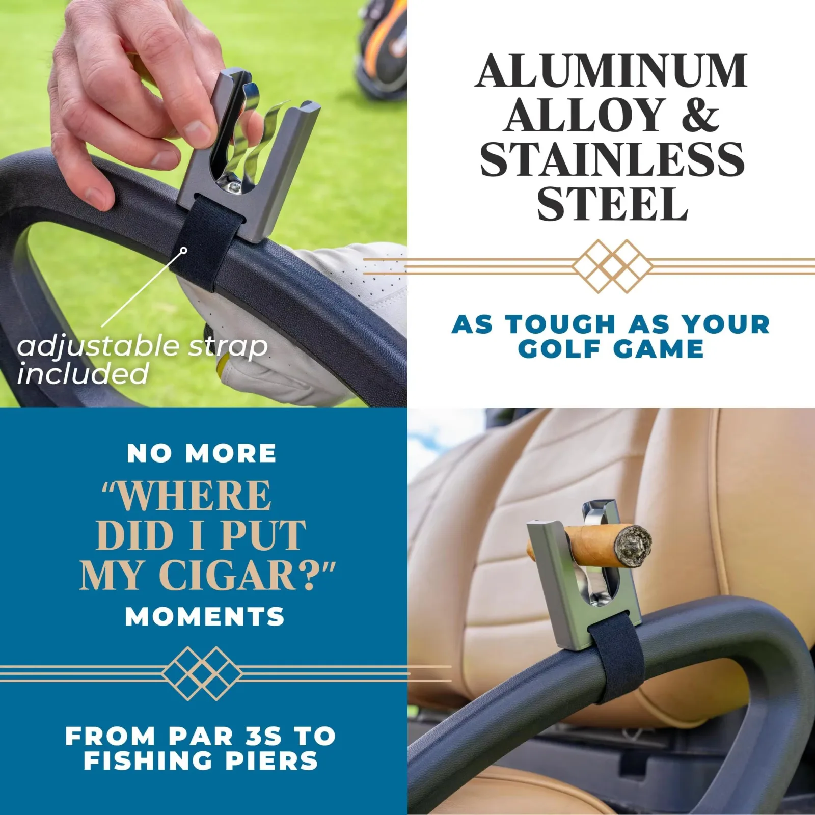 BIANTENIU Cigar Holder Clip for ICON i80 Golf Cart image 3