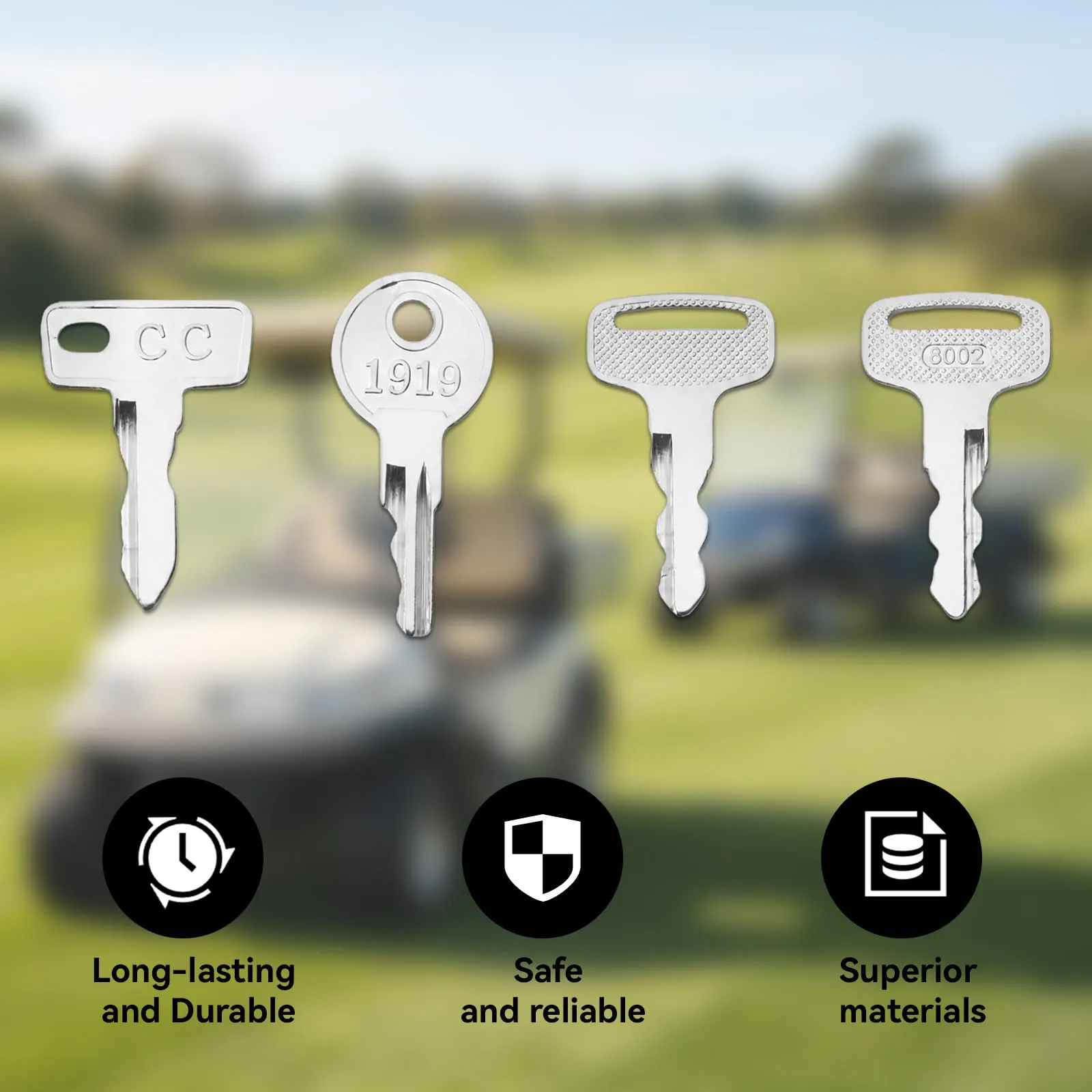 Gosknor Golf Cart Ignition Keys for Club Car and Yamaha image 2