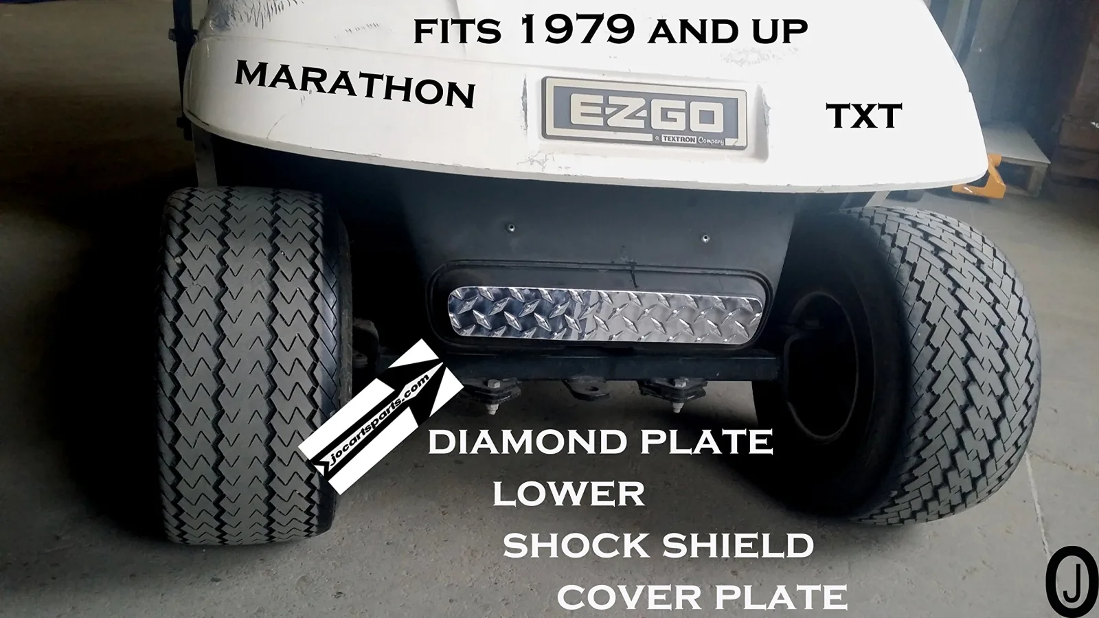 J & O Carts Parts EZGO TXT Lower Shock Shield Cover image 4