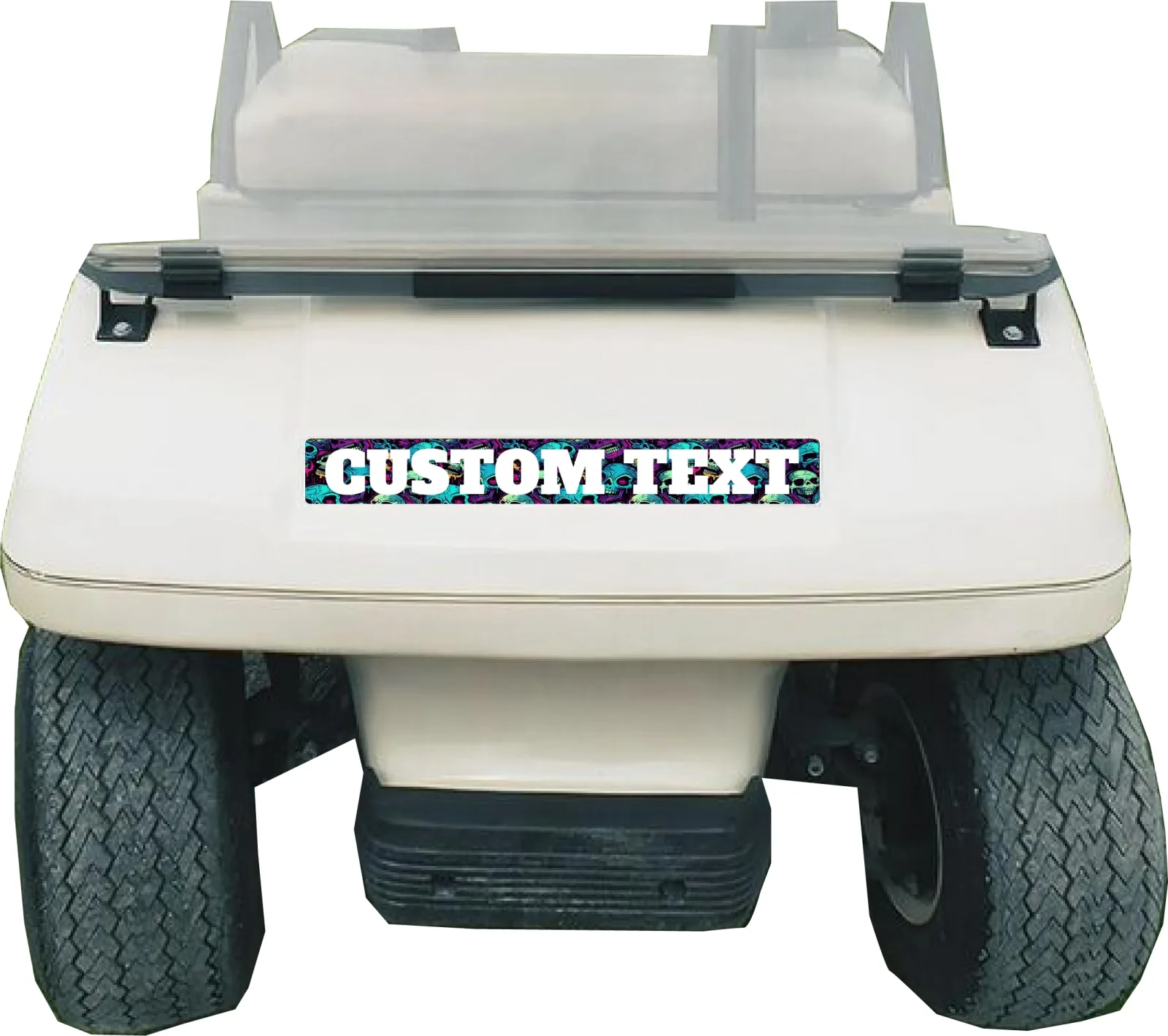 Kustom Cycle Parts Mad Skulls Name Plate for Club Car DS