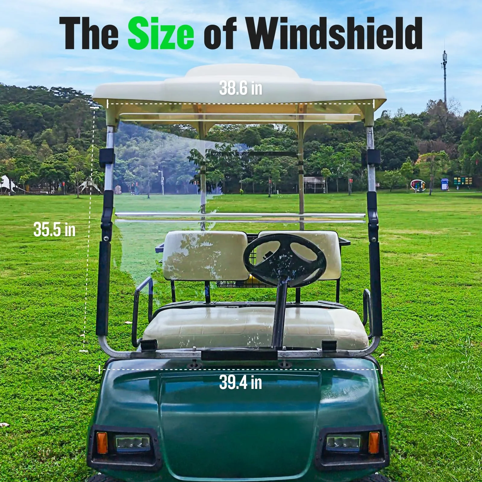 MUMPPRCE Windshield for Yamaha G22 (2003–2007) 5mm Polycarbonate image 3