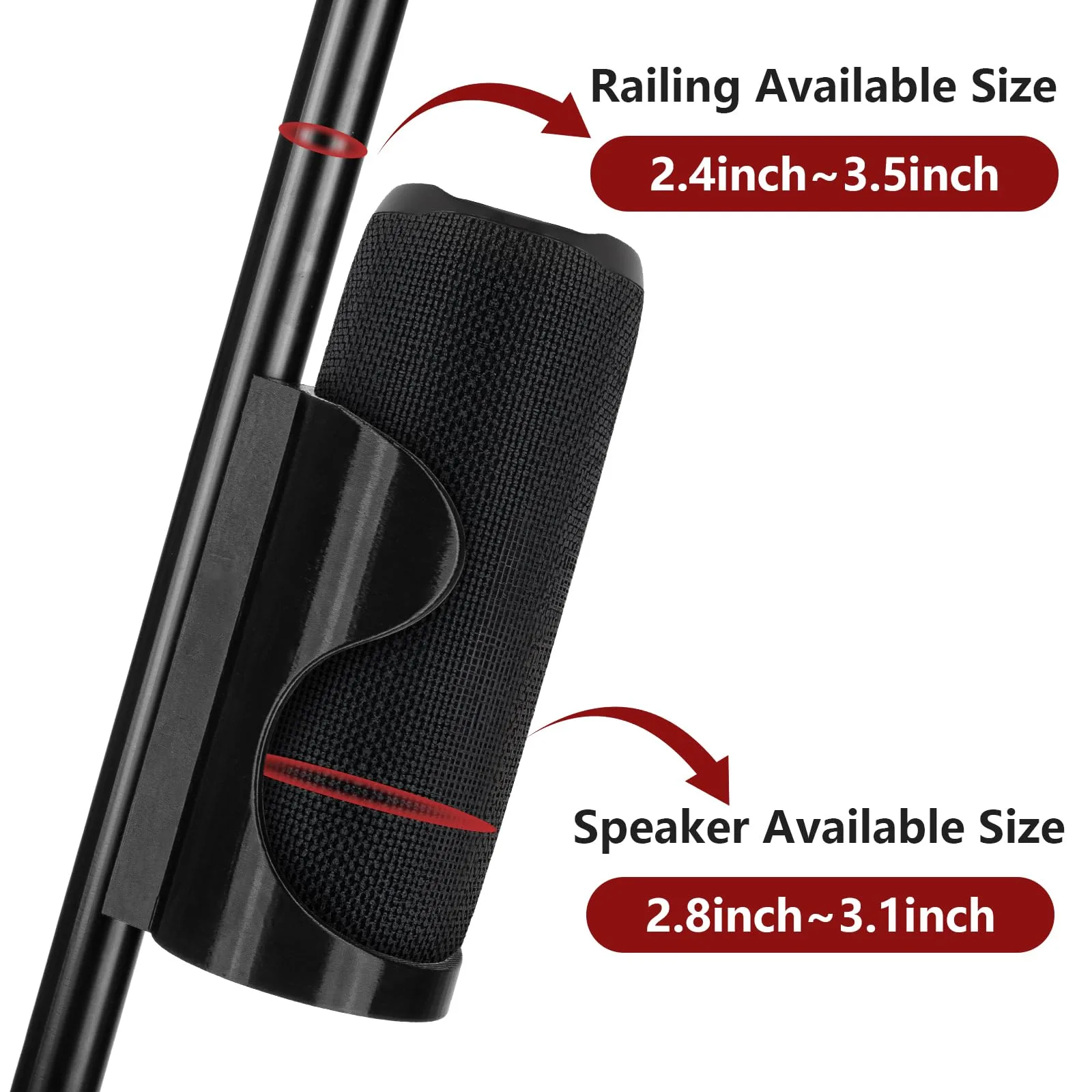 Magnetic Speaker Mount for JBL Flip 5/6/7 & Sonos Roam — 88 lb Pull image 2