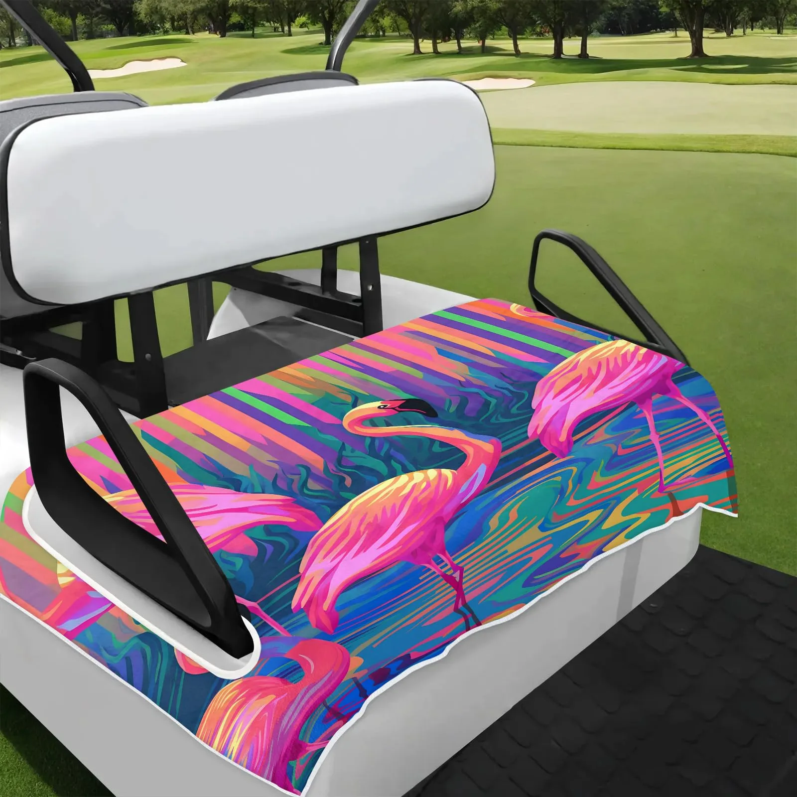 Tiveruda Golf Cart Seat Cover for Double Seats 51 x 31 in