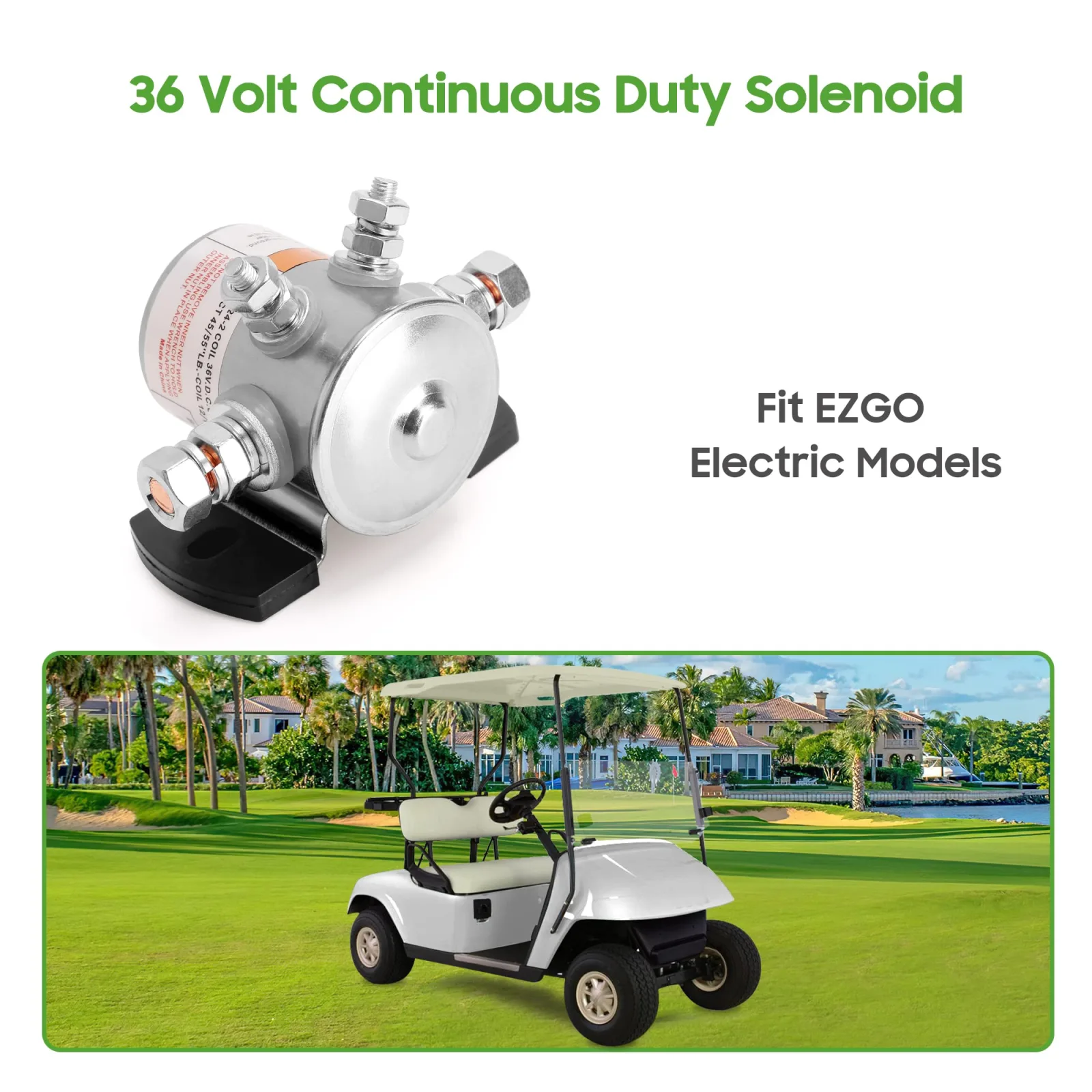 10L0L 36V Solenoid for E-Z-GO TXT, Medalist and Marathon image 3