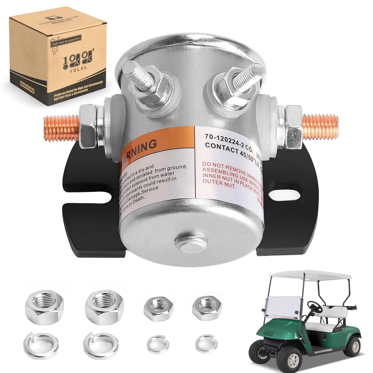 10L0L 36V Solenoid for E-Z-GO TXT, Medalist and Marathon
