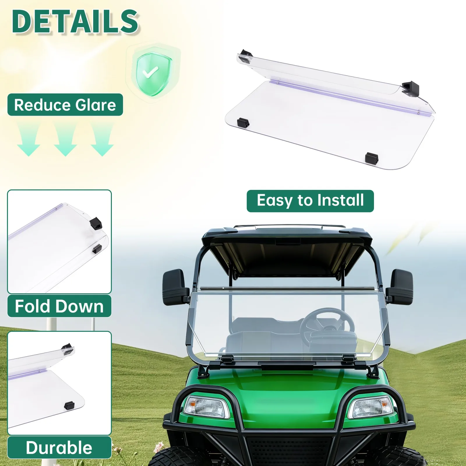 ECOTRIC Clear Windshield for 2016+ Evolution Classic & Forester image 4