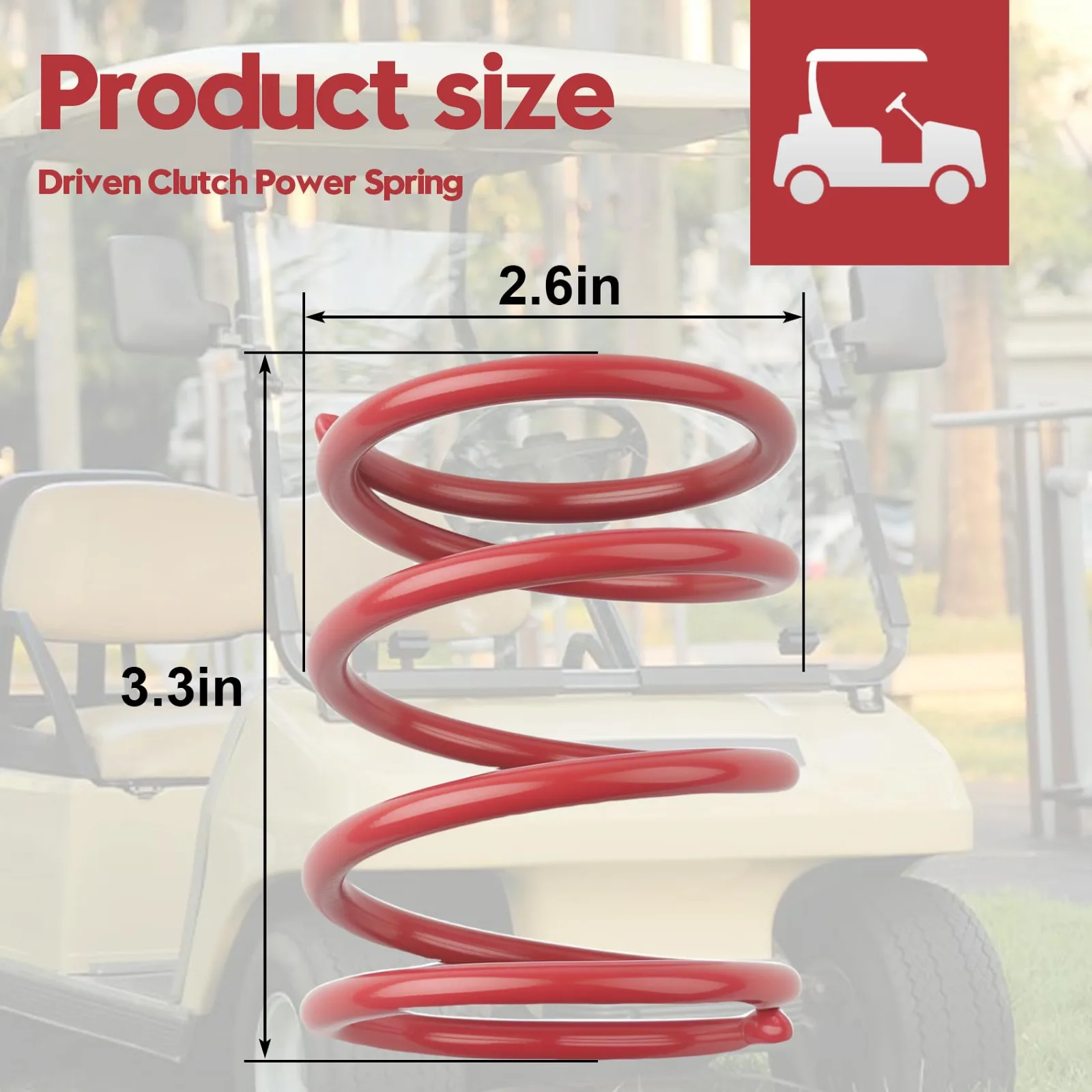 Honkador High-Torque Clutch Spring for Club Car DS Gas Carts image 2