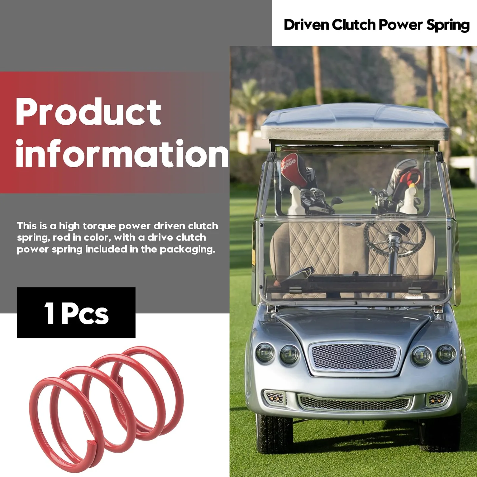 Honkador High-Torque Clutch Spring for Club Car DS Gas Carts image 3