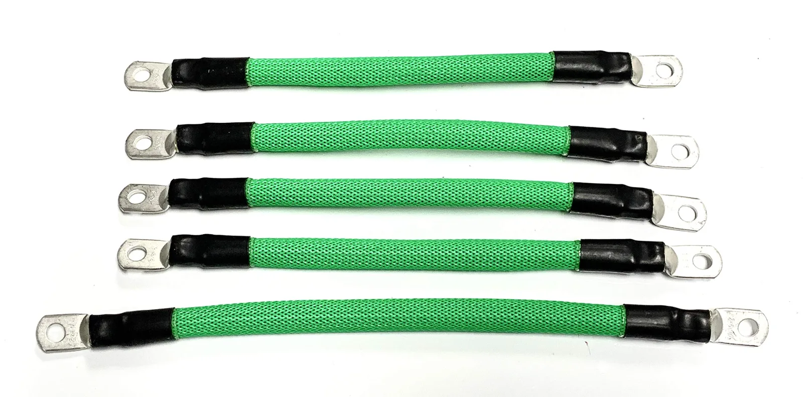 Tayte 2-Gauge Neon Green Braided Battery Cable Set for E-Z-GO MED/TXT 36V