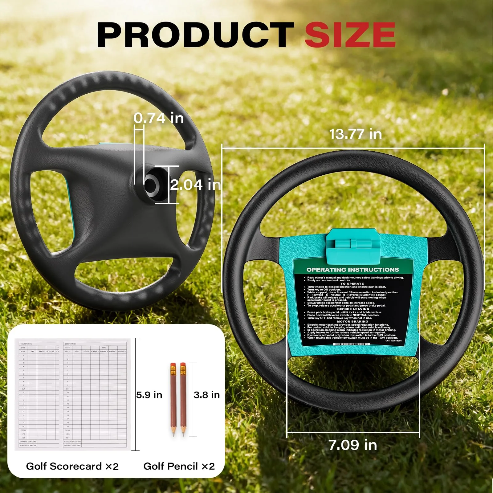 KyuerWK Steering Wheel for Club Car DS – 1016156 image 4