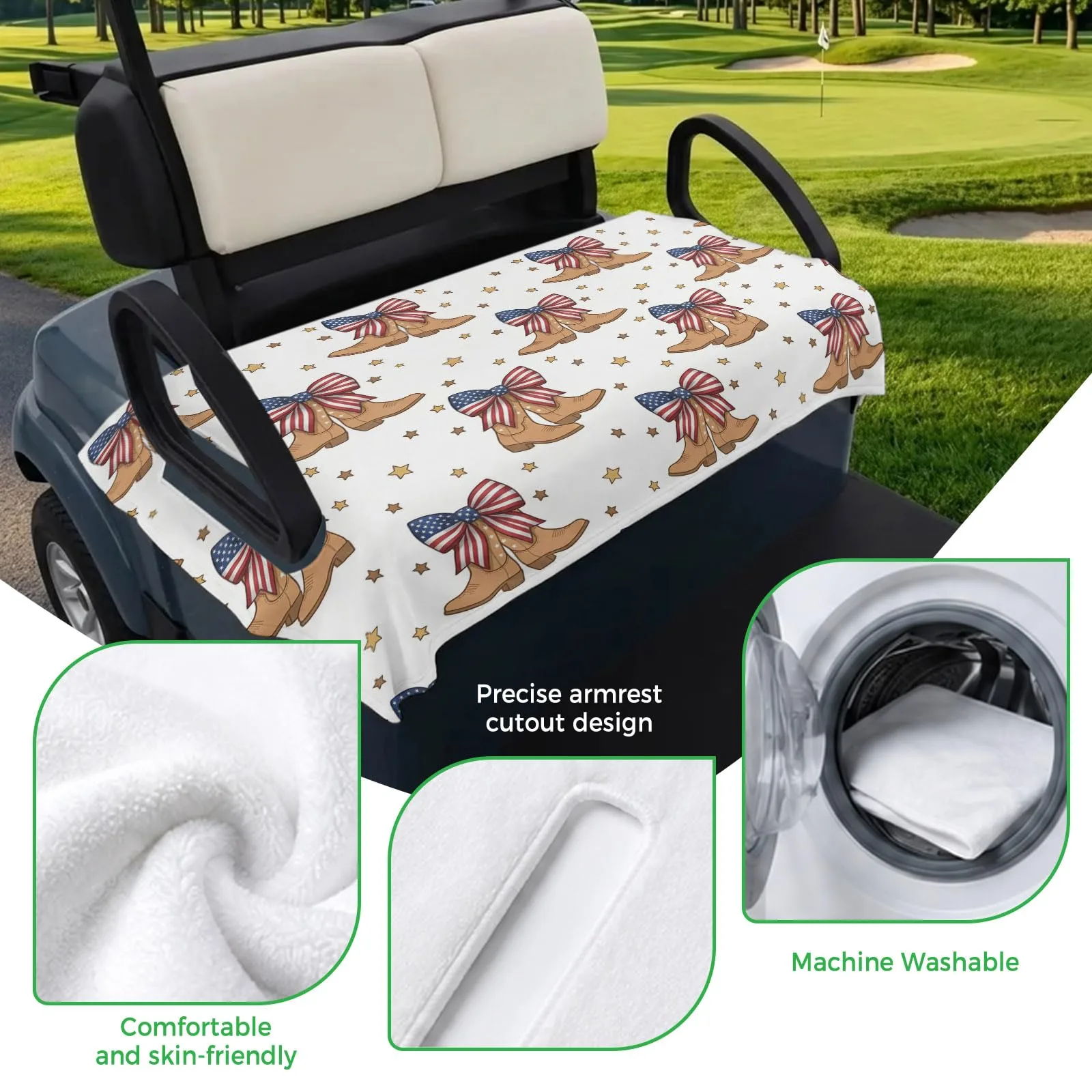 Trosturdspn Golf Cart Seat Towel Blanket 51 x 31 in image 3