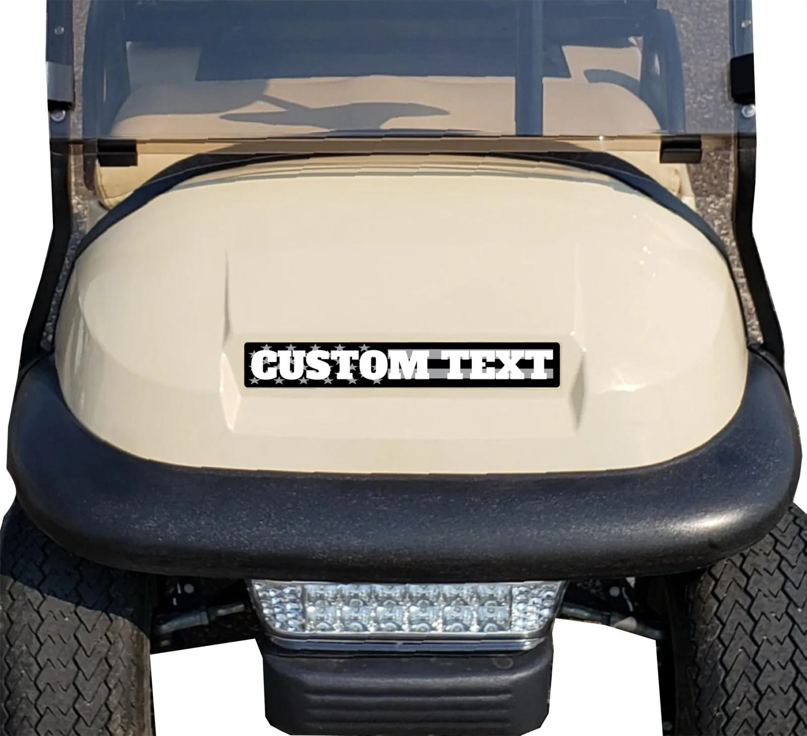 Club Car Precedent Embossed Metal Front Name Plate