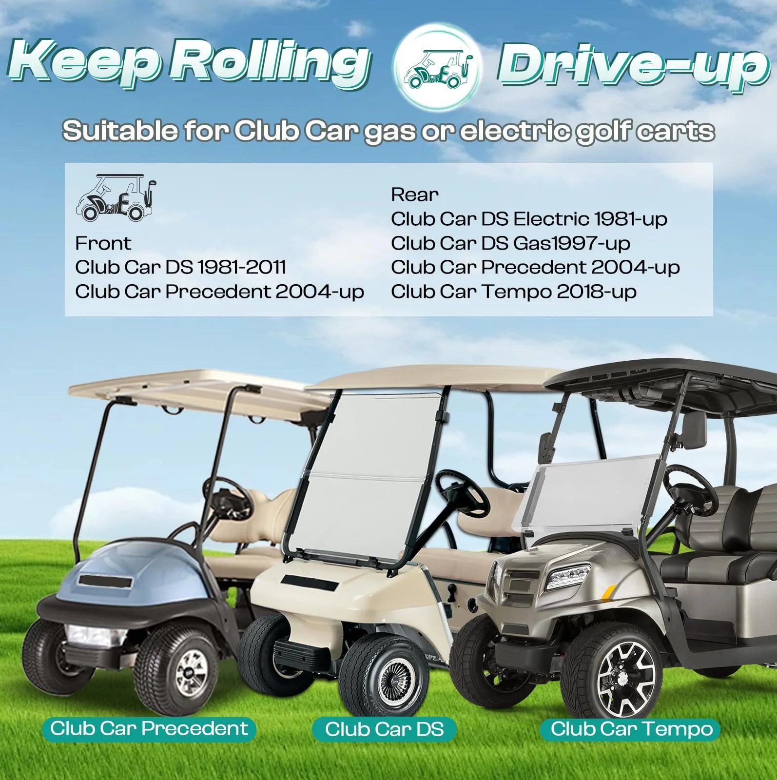 DRIVE UP DU00328 Club Car Front and Rear Shocks image 2