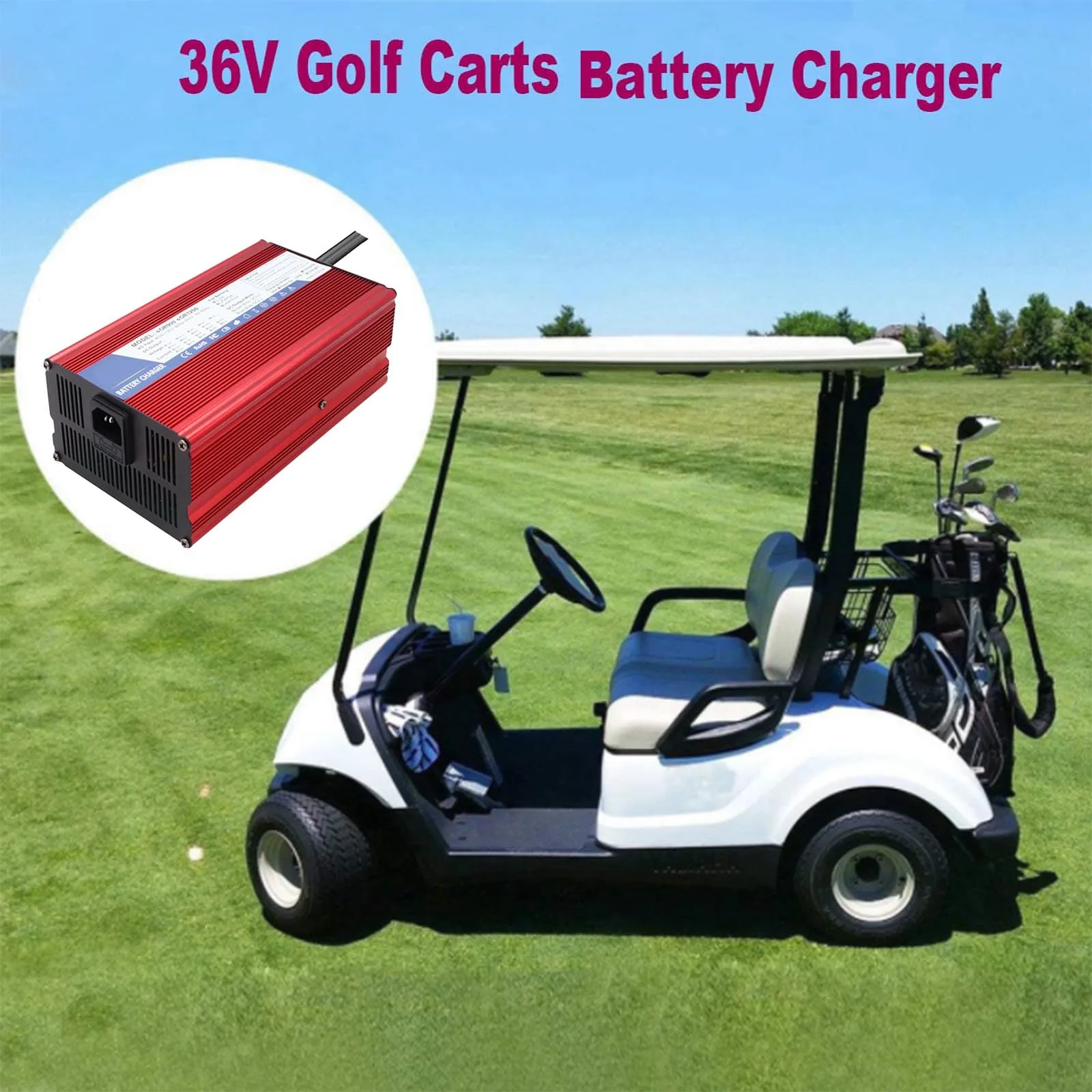 36V 18A Golf Cart Charger for E-Z-GO TXT and Club Car image 4