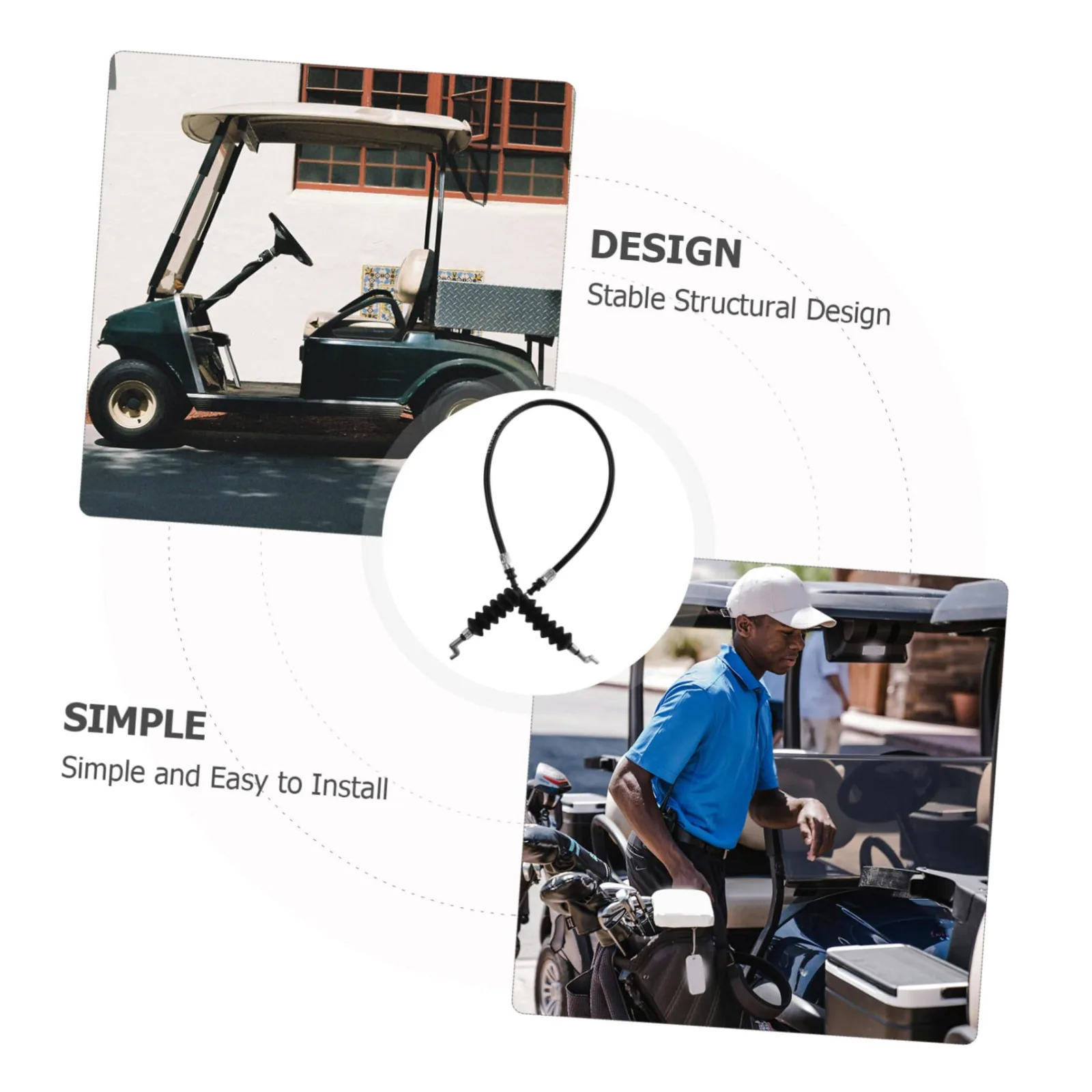 GOOHOCHY Club Car Golf Cart Throttle Cable Replacement image 4