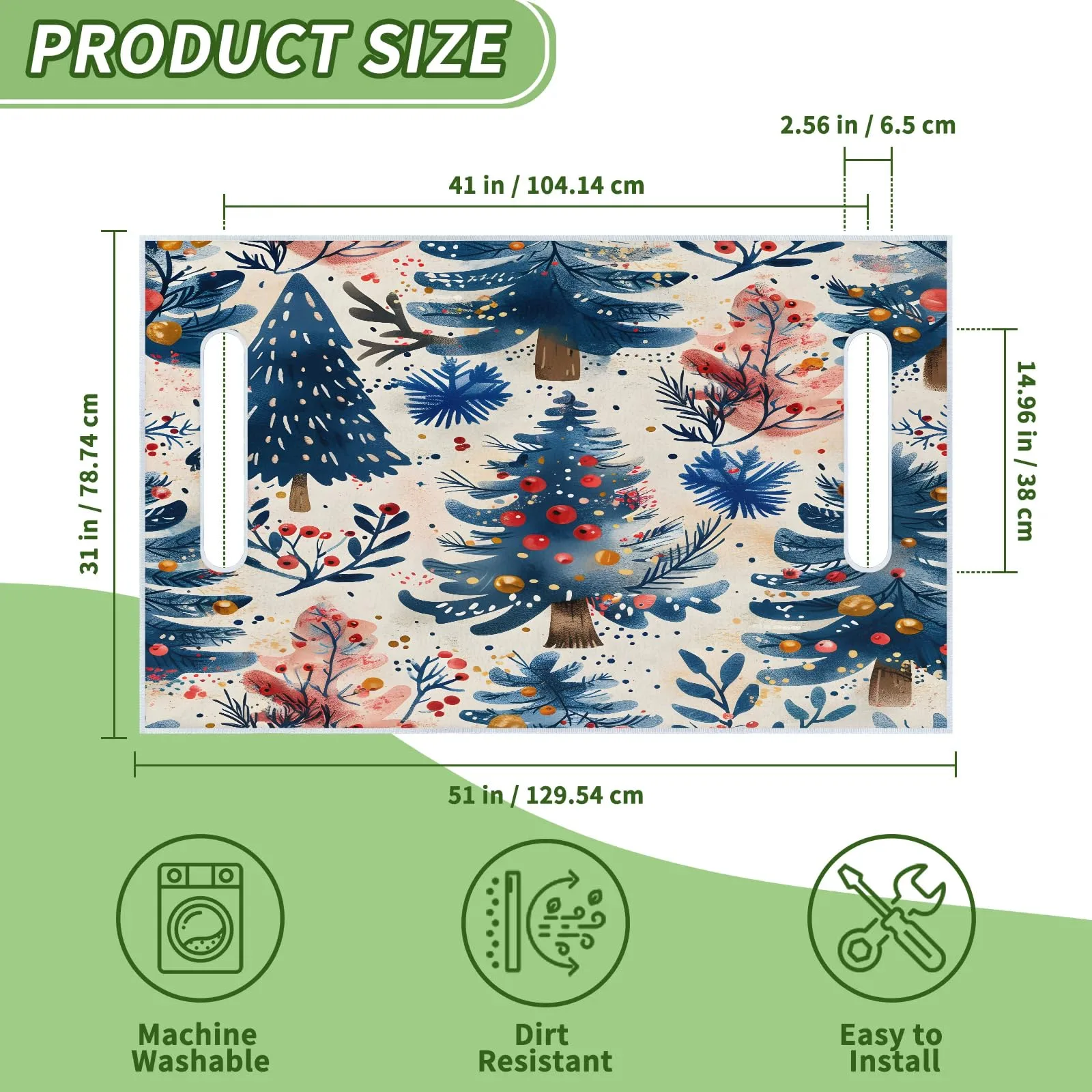 Tiveruda Christmas Golf Cart Seat Cover Blanket image 2
