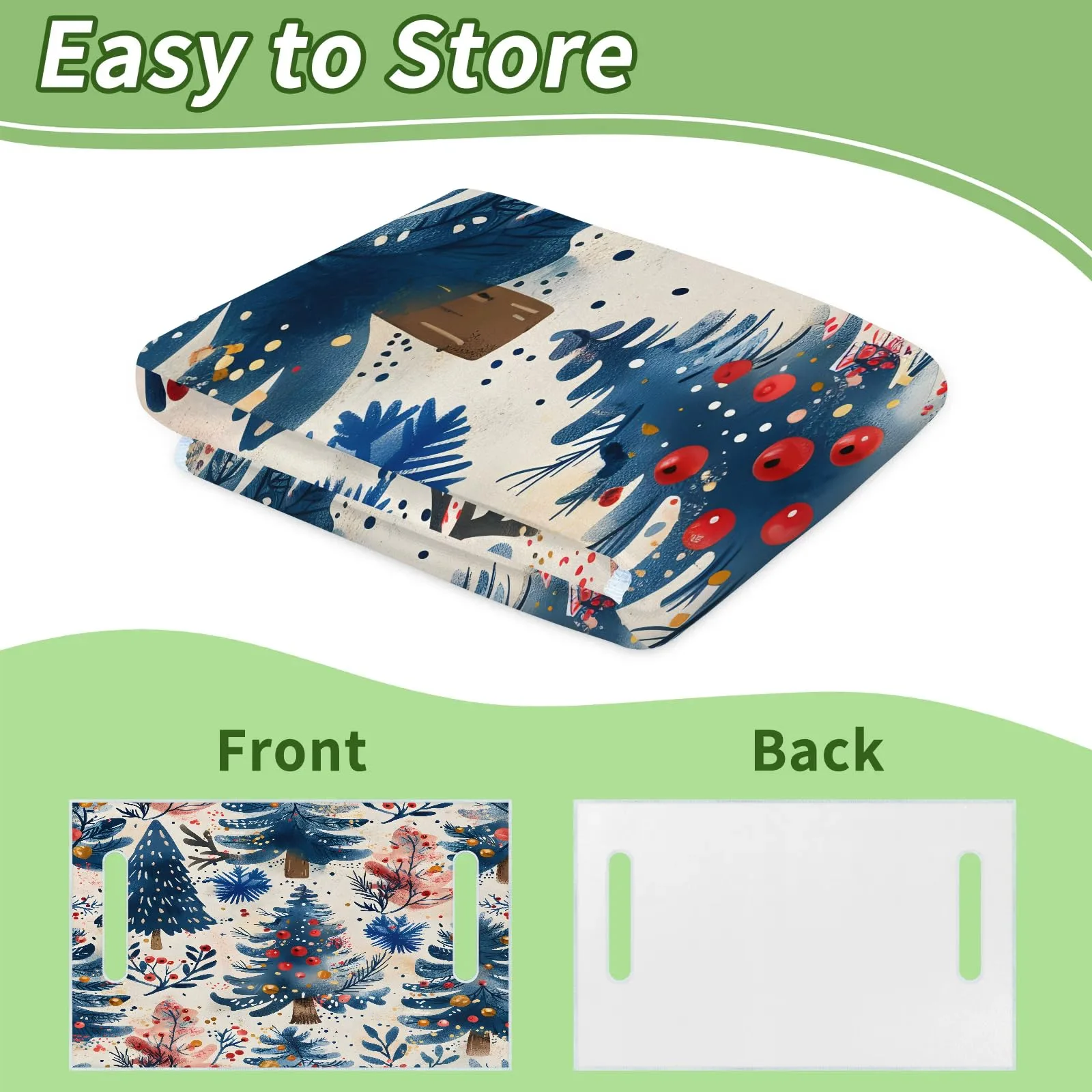 Tiveruda Christmas Golf Cart Seat Cover Blanket image 4