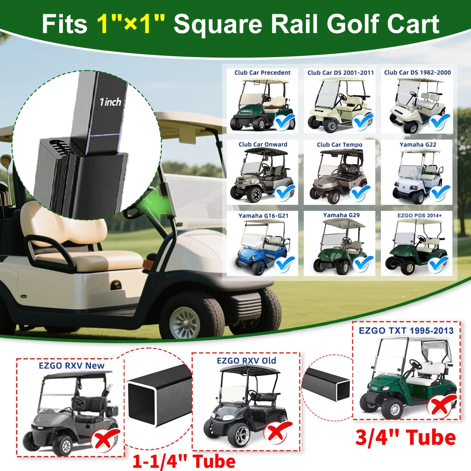 Cartalia WPDST34 Golf Cart Windshield Clips Kit image 2
