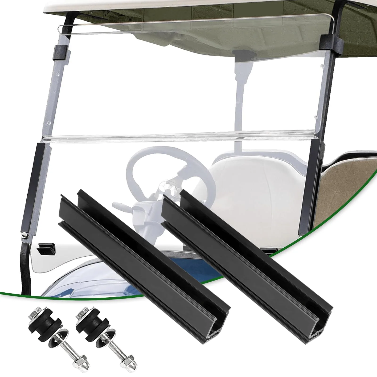 Cartalia WPDST34 Golf Cart Windshield Clips Kit