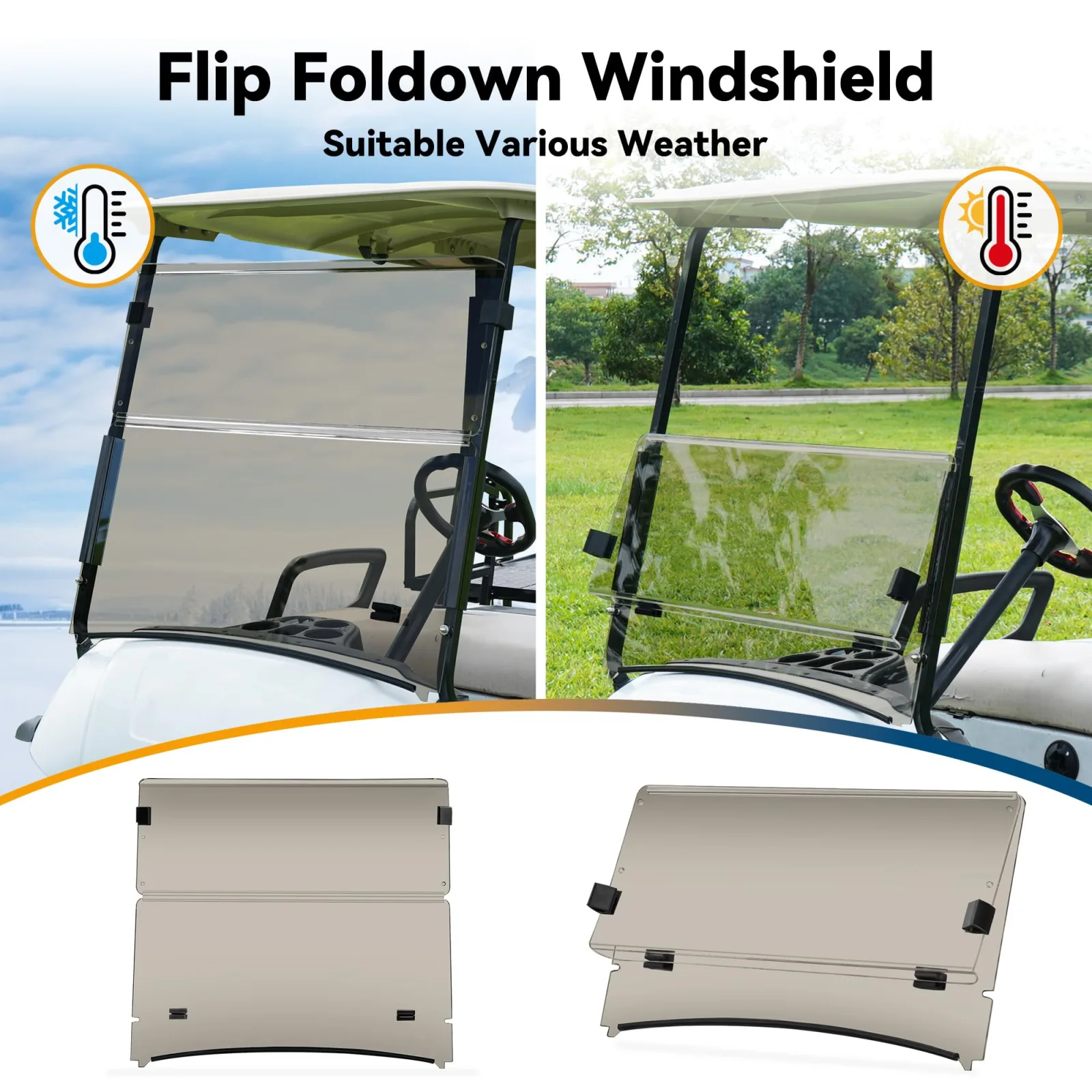 Mixopoly Tinted Windshield for Yamaha Drive2 2017-Up image 3