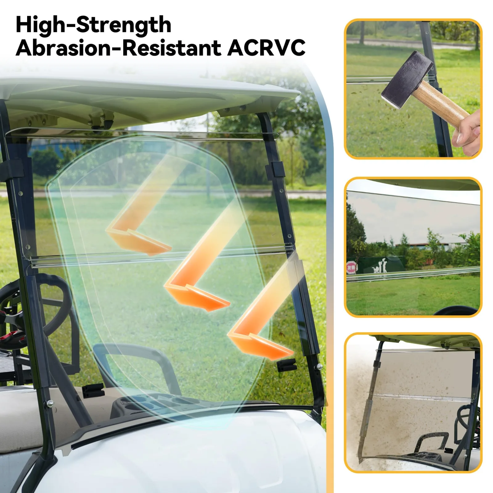 Mixopoly Tinted Windshield for Yamaha Drive2 2017-Up image 4