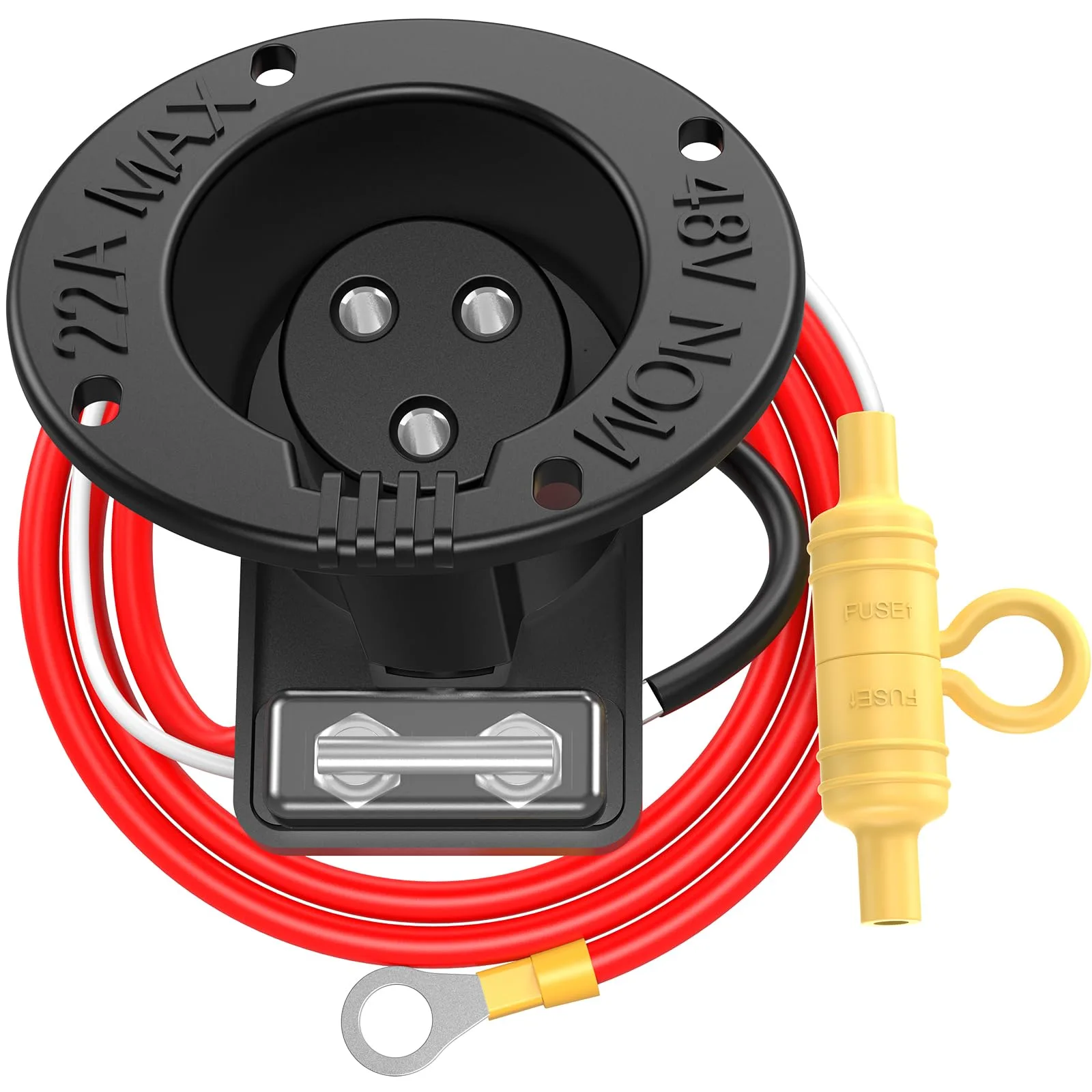 IOOBLBEI 48V Charger Receptacle for Club Car DS