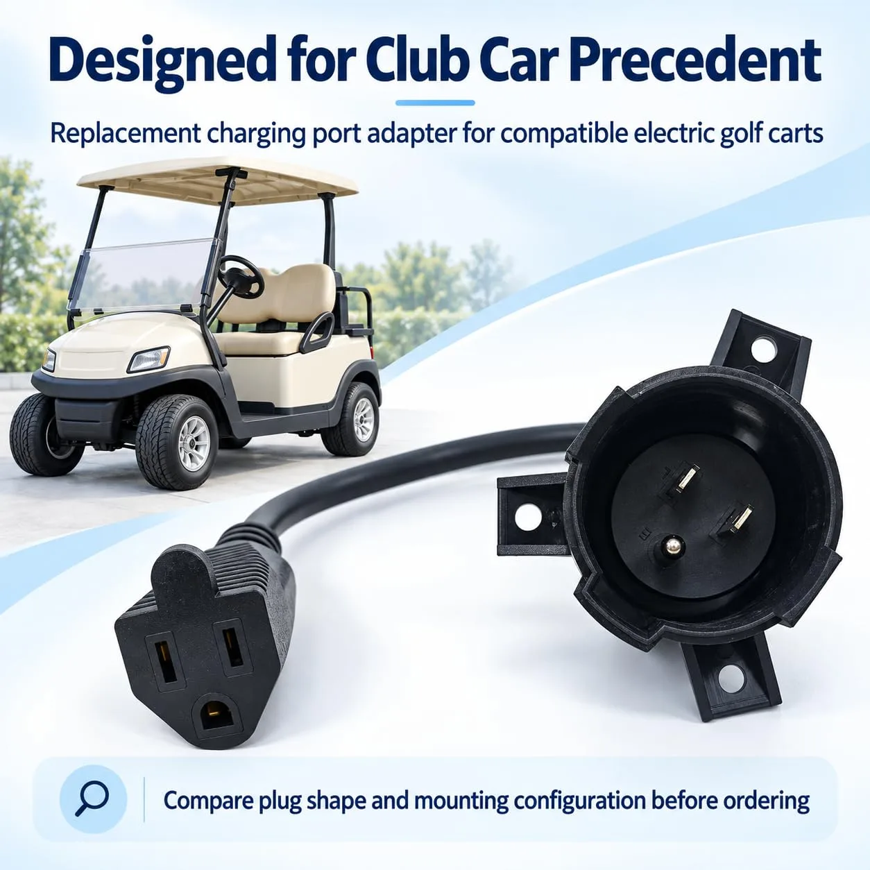 yourheey Charging Port Adapter for Club Car Precedent image 2