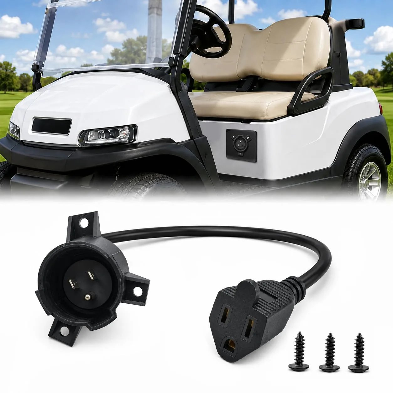 yourheey Charging Port Adapter for Club Car Precedent