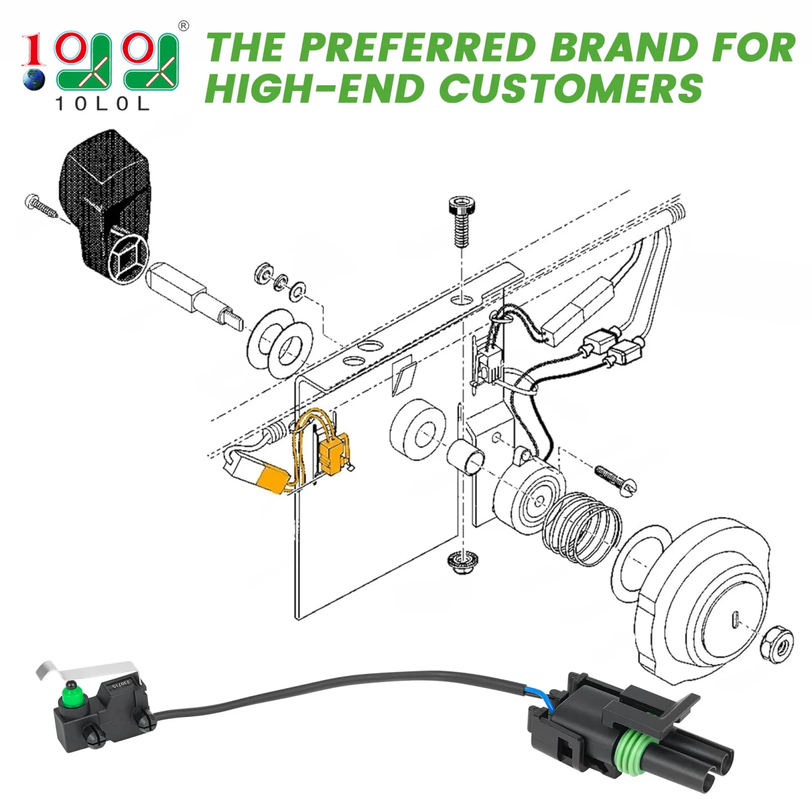 10L0L E-Z-GO DCS Forward Switch 73194-G01 image 2