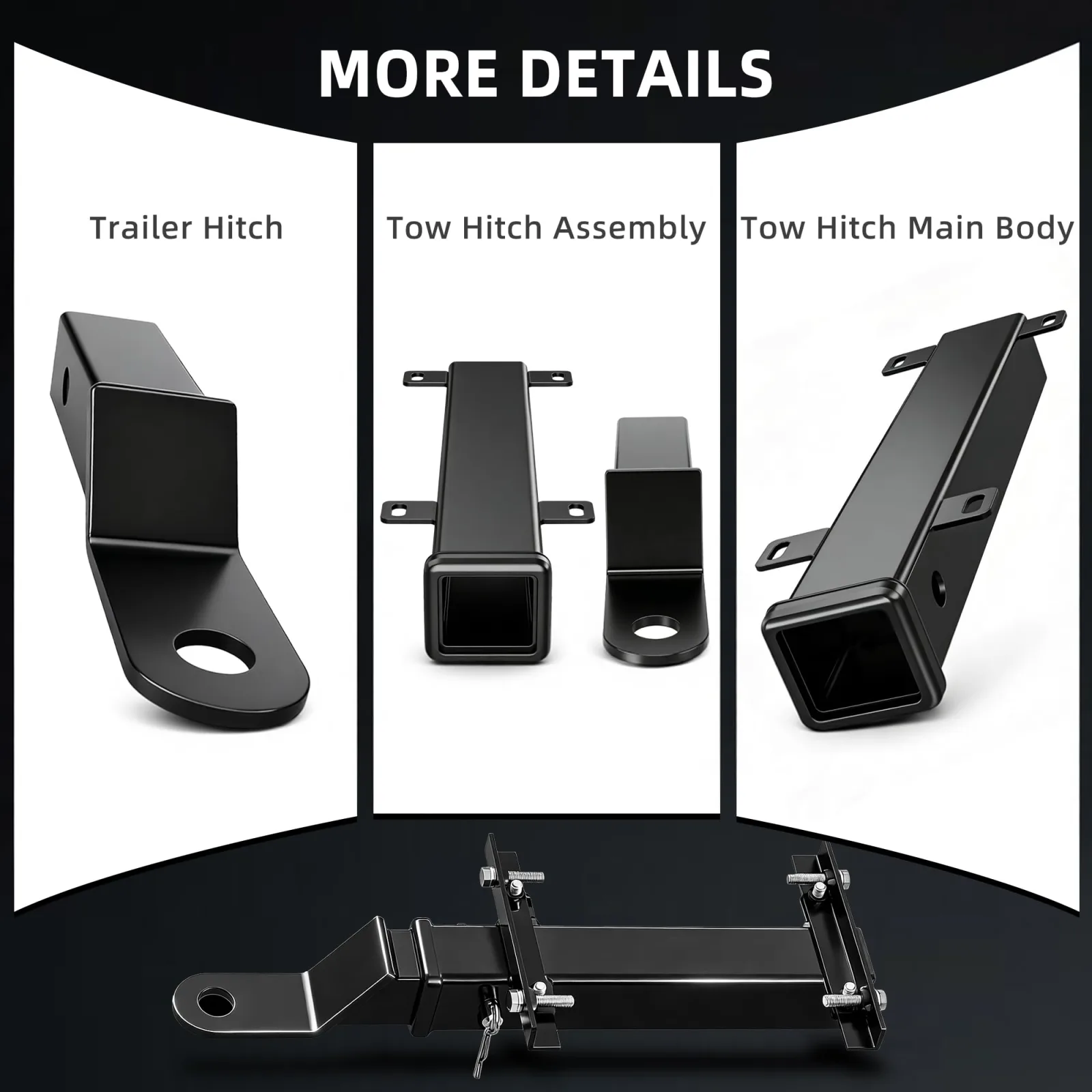 Mixopoly B62114 Golf Cart Trailer Hitch Kit image 3