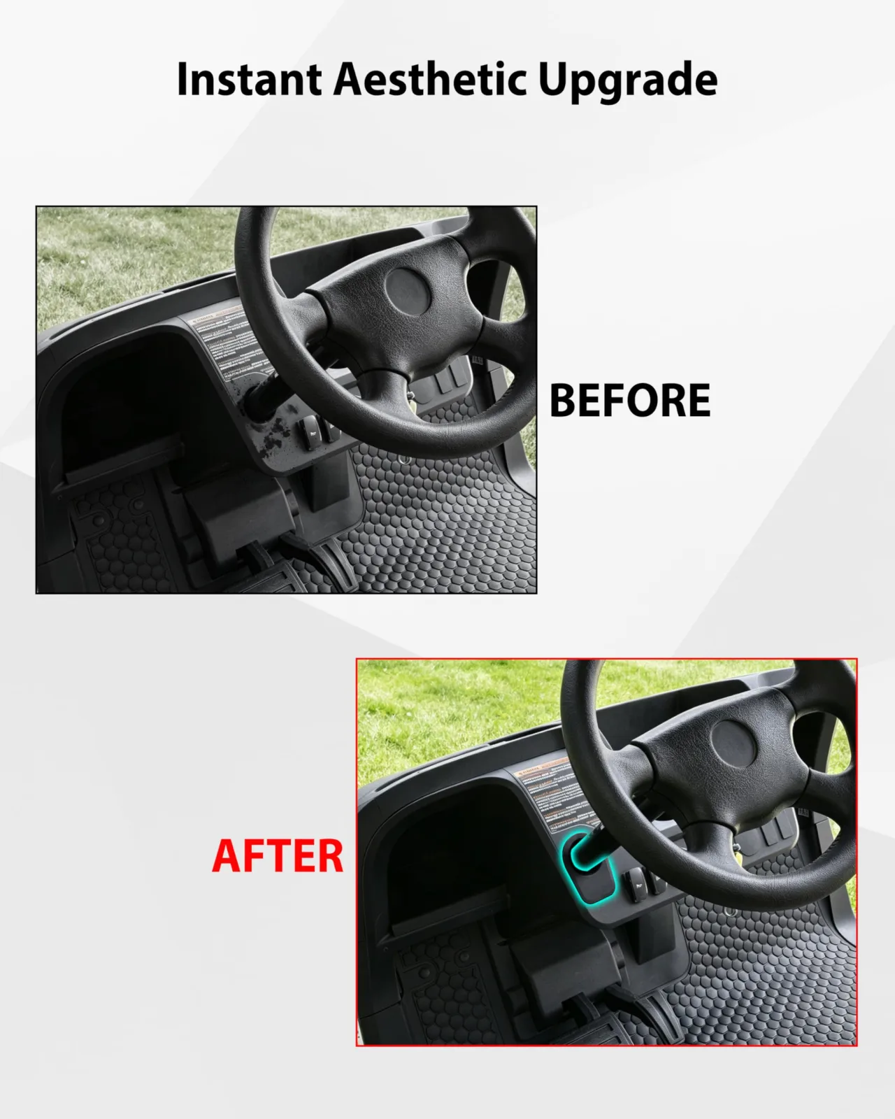 SAUTVS Steering Column Base Cover for E-Z-GO RXV Valor image 2
