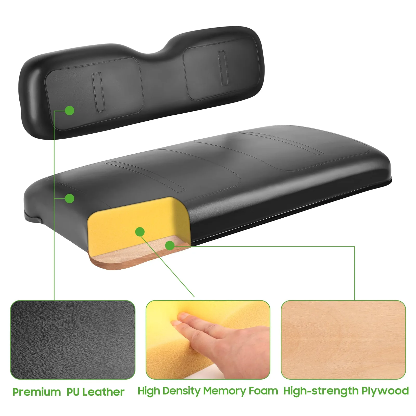 10L0L Front Seat Assembly for E-Z-GO TXT 1994-2013 image 4