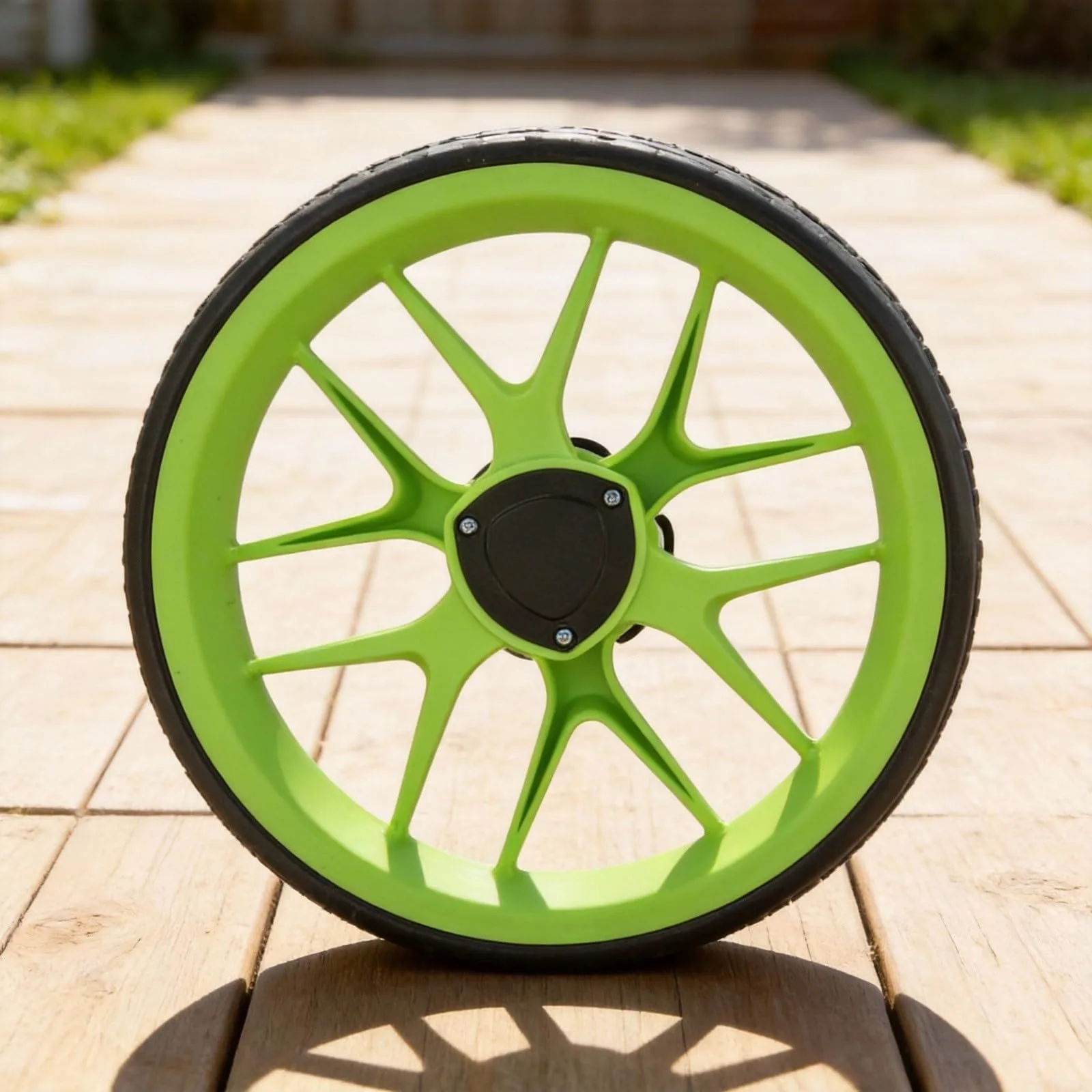 Jumplushion 10" EVA Foam Push-Pull Golf Cart Wheel — 10mm Axle (T9FO07PK550MM33Q72462LGHV2) image 4